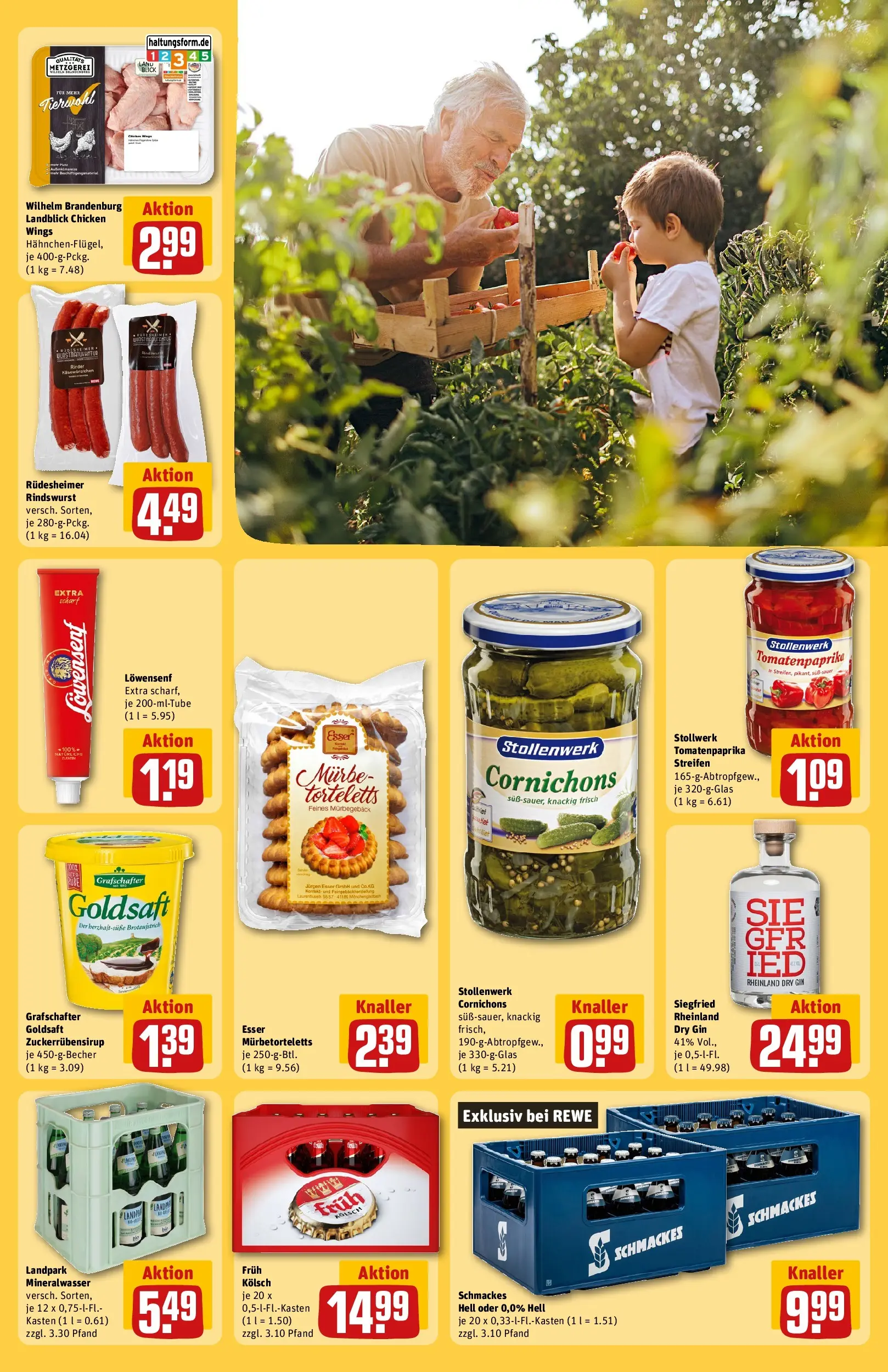 REWE Prospekt ab 26.05.2026 zum Blättern » Angebote | Seite: 25 | Produkte: Mineralwasser, Paprika, Gin
