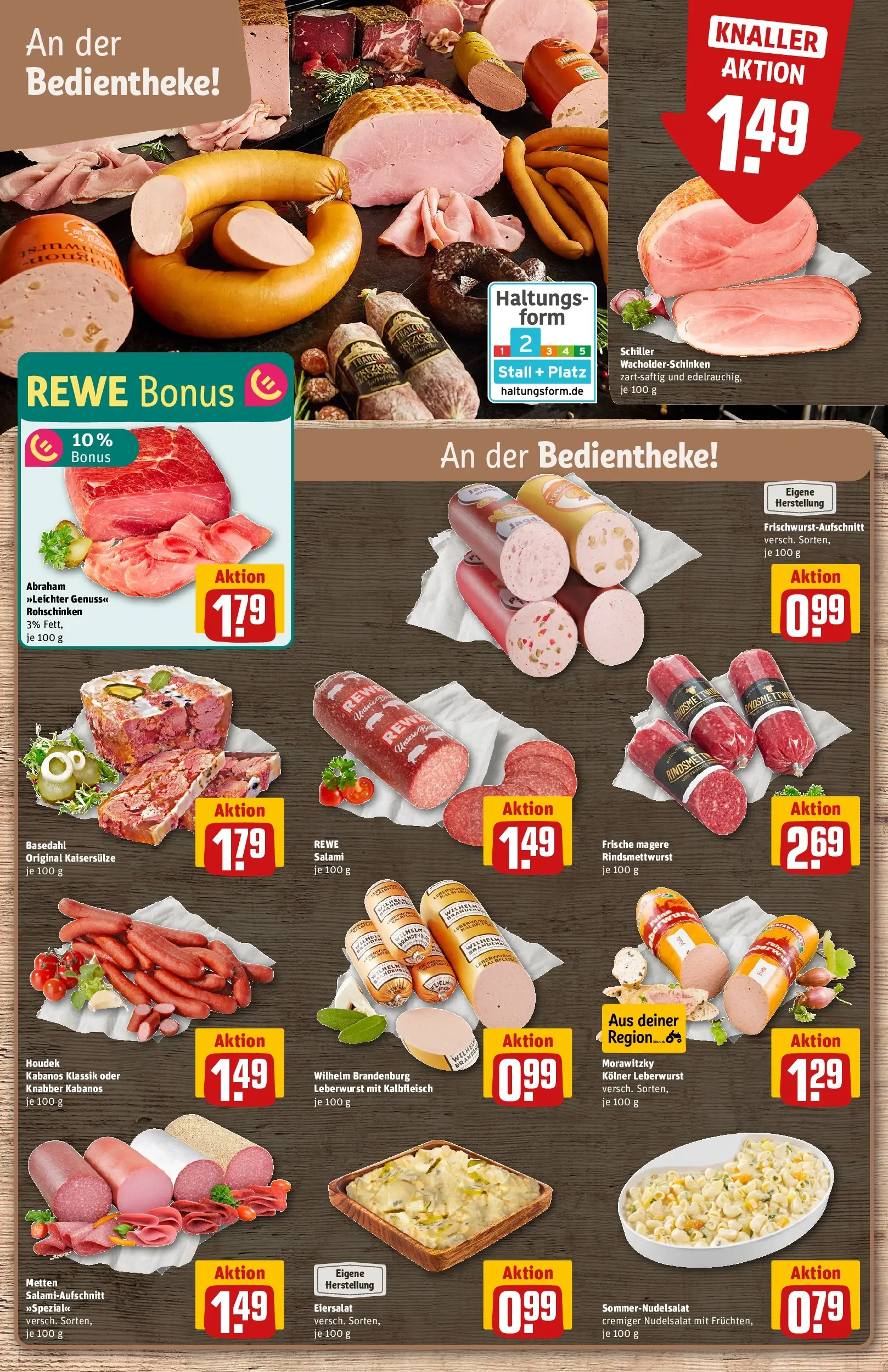 REWE Prospekt ab 26.05.2026 zum Blättern » Angebote | Seite: 10 | Produkte: Pasta, Salami, Morawitzky