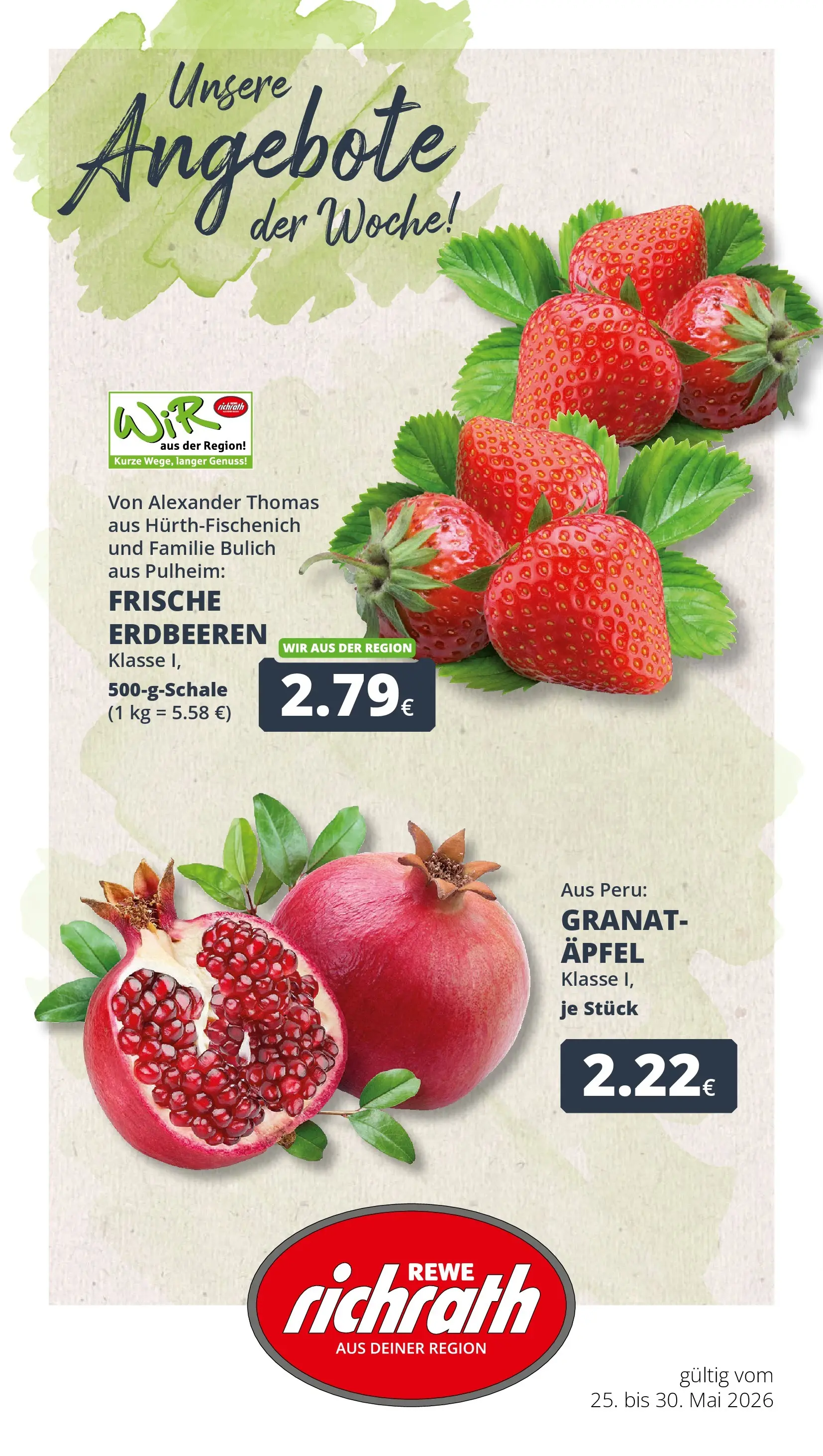 REWE Prospekt ab 26.05.2026 zum Blättern » Angebote | Seite: 1