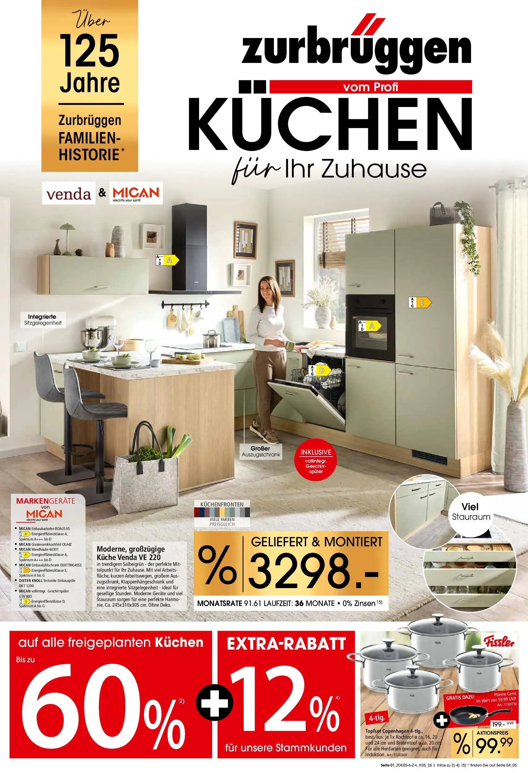 Zurbrüggen - Zurbrüggen: Küchen für ihr Zuhause (ab 22.05.2026) zum Blättern | Seite: 1
