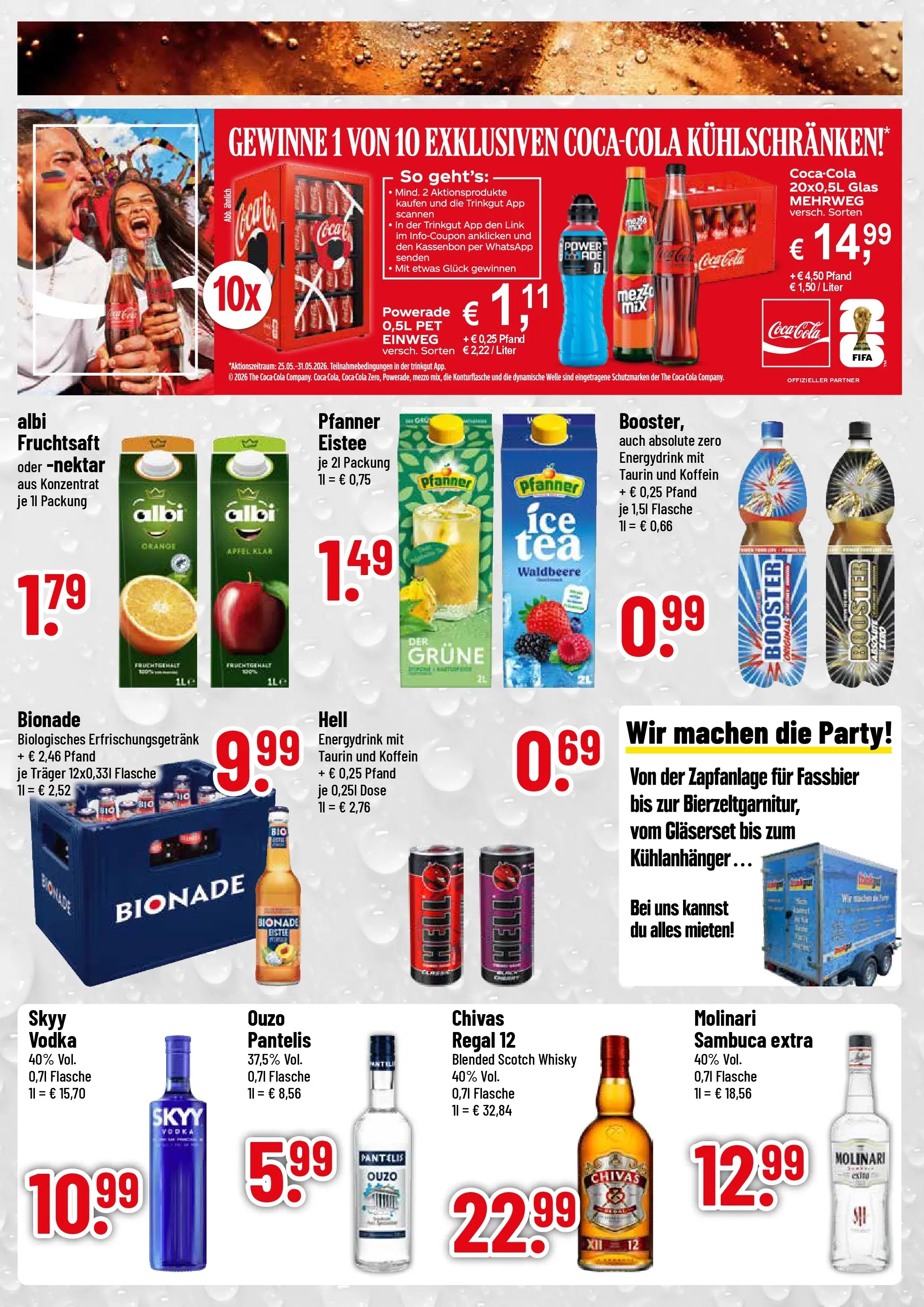 Trinkgut Prospekt Murnau (ab 26.05.2026) » Angebote online | Seite: 3 | Produkte: Whisky, Coca cola, Ouzo, Äpfel