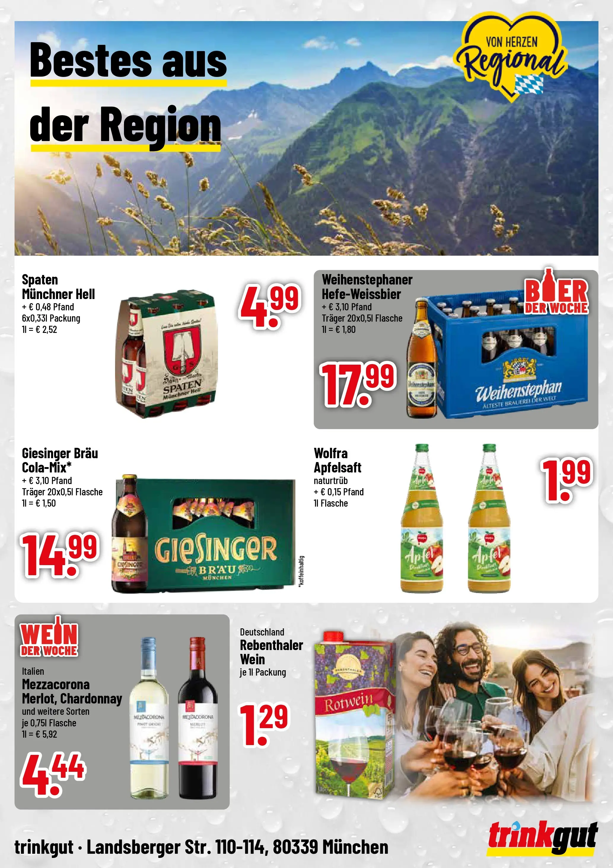 Trinkgut Prospekt München (ab 26.05.2026) » Angebote online | Seite: 4 | Produkte: Rotwein, Äpfel, Apfelsaft, Wein