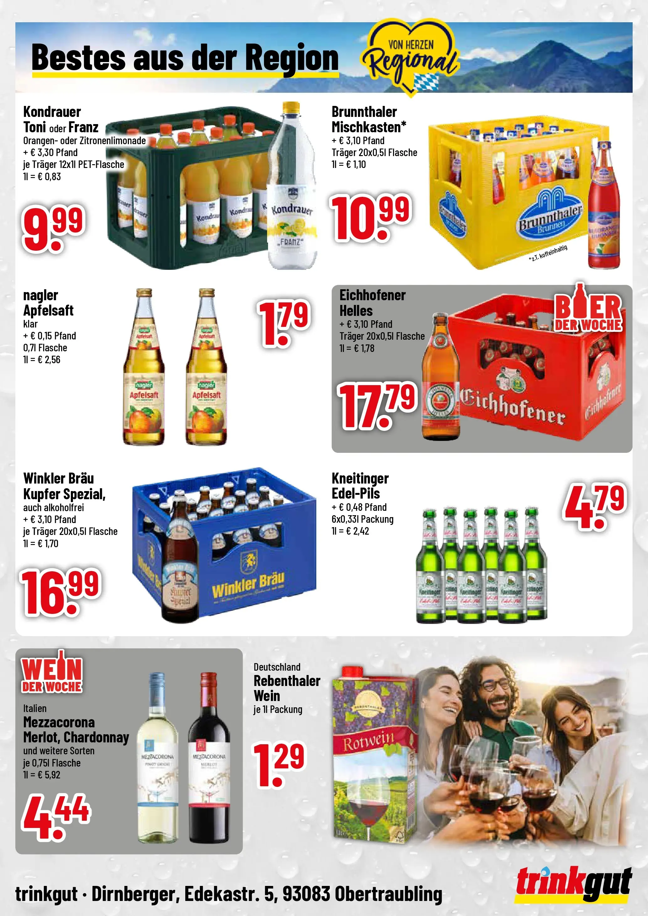 Trinkgut Prospekt Obertraubling (ab 26.05.2026) » Angebote online | Seite: 4 | Produkte: Rotwein, Orangen, Apfelsaft, Wein