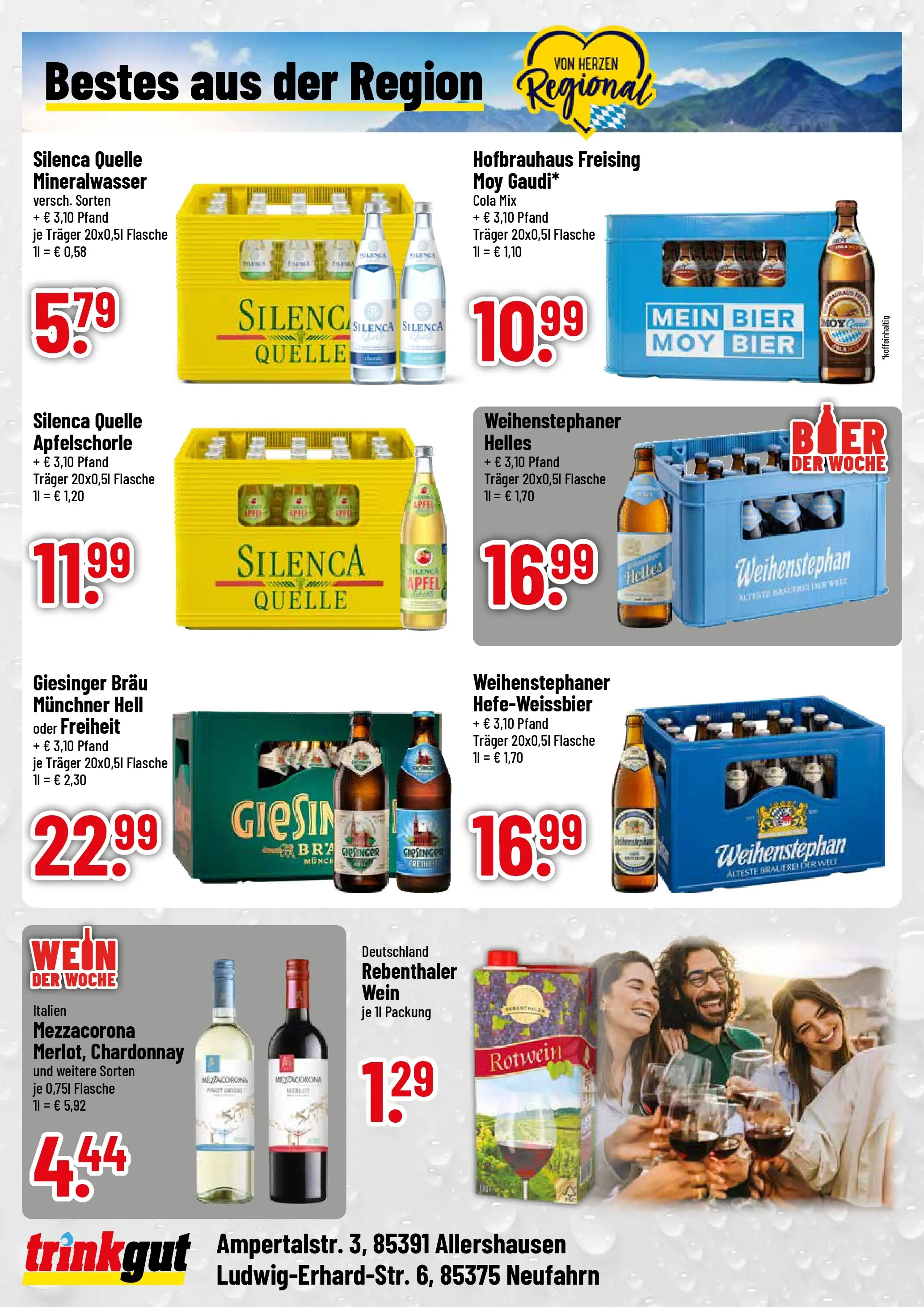 Trinkgut Prospekt Neufahrn (ab 26.05.2026) » Angebote online | Seite: 4 | Produkte: Cola, Bier, Rotwein, Mineralwasser