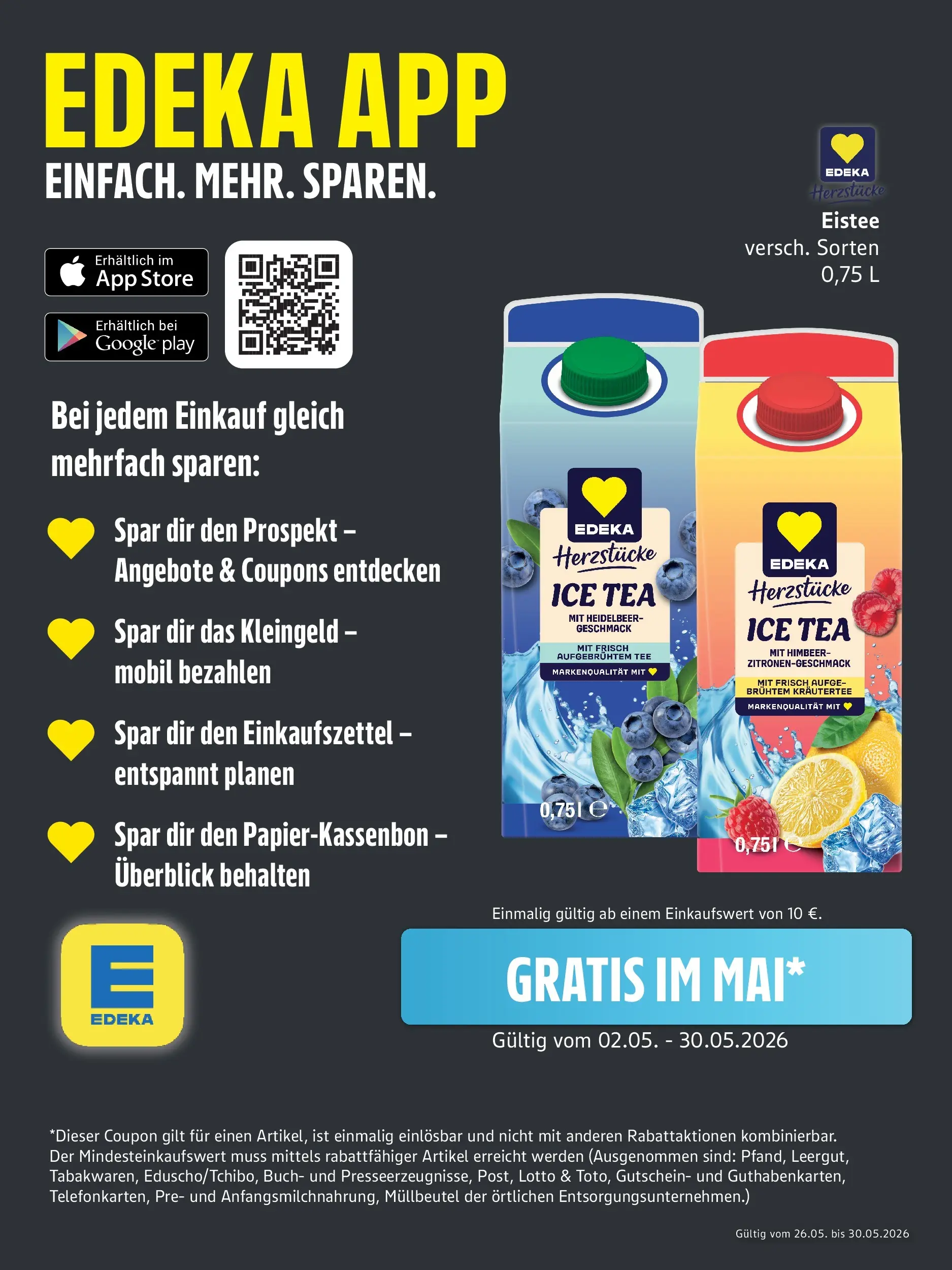 Edeka Prospekt Schleswig (ab 26.05.2026) » Angebote Online | Seite: 1 | Produkte: Tee