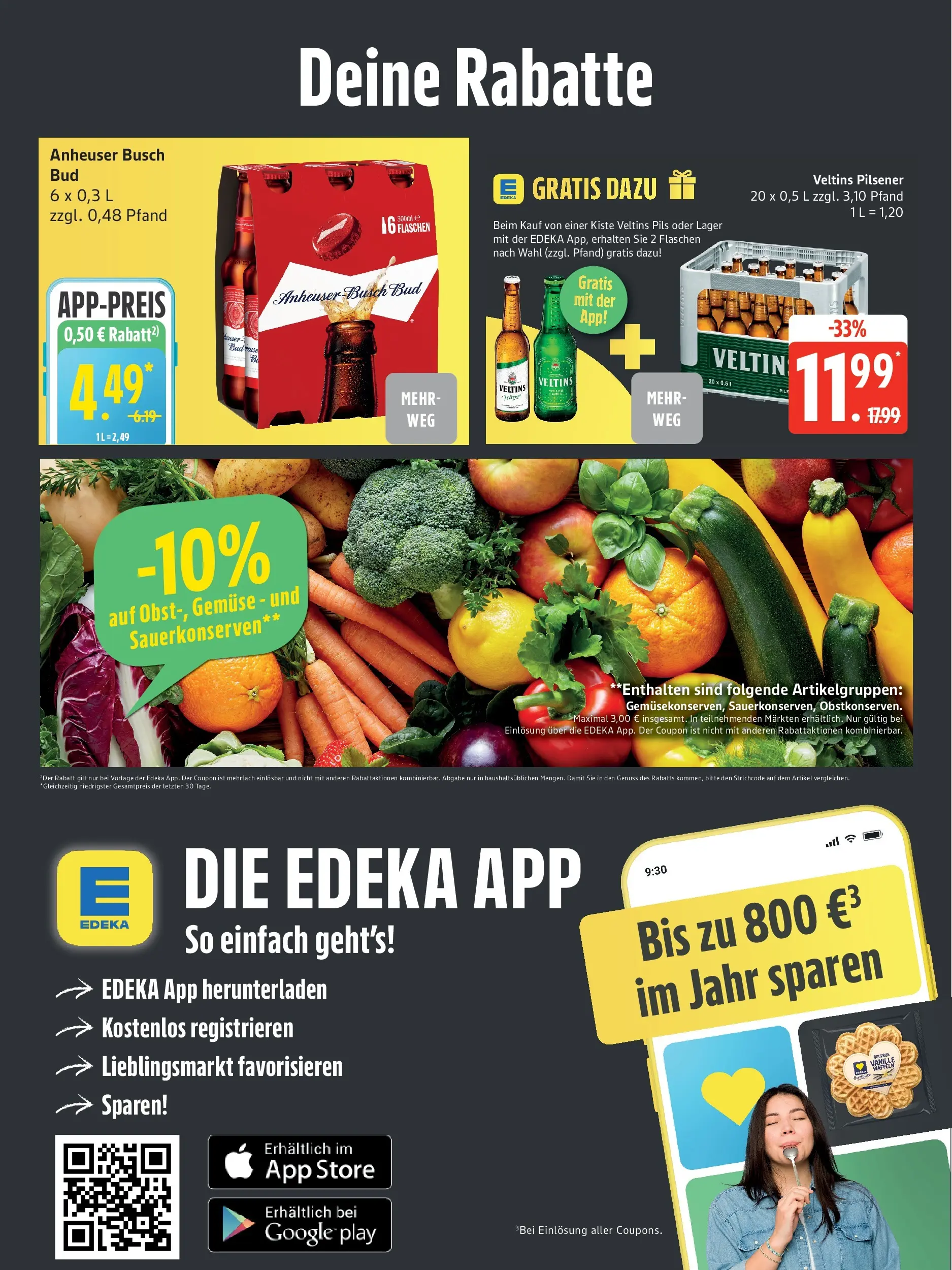 Edeka prospekt Rostock (ab 26.05.2026) » Angebote Online | Seite: 6 | Produkte: Bad, Pils, Gemüse, Veltins