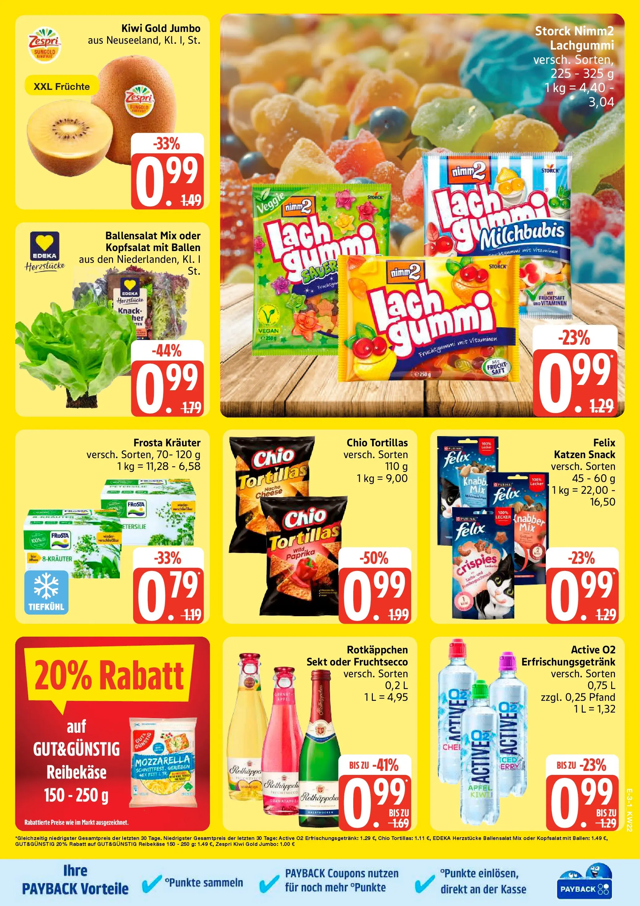 Edeka prospekt Großenwiehe (ab 26.05.2026) » Angebote Online | Seite: 3 | Produkte: Sekt, Mozzarella, Lachs, Kiwi