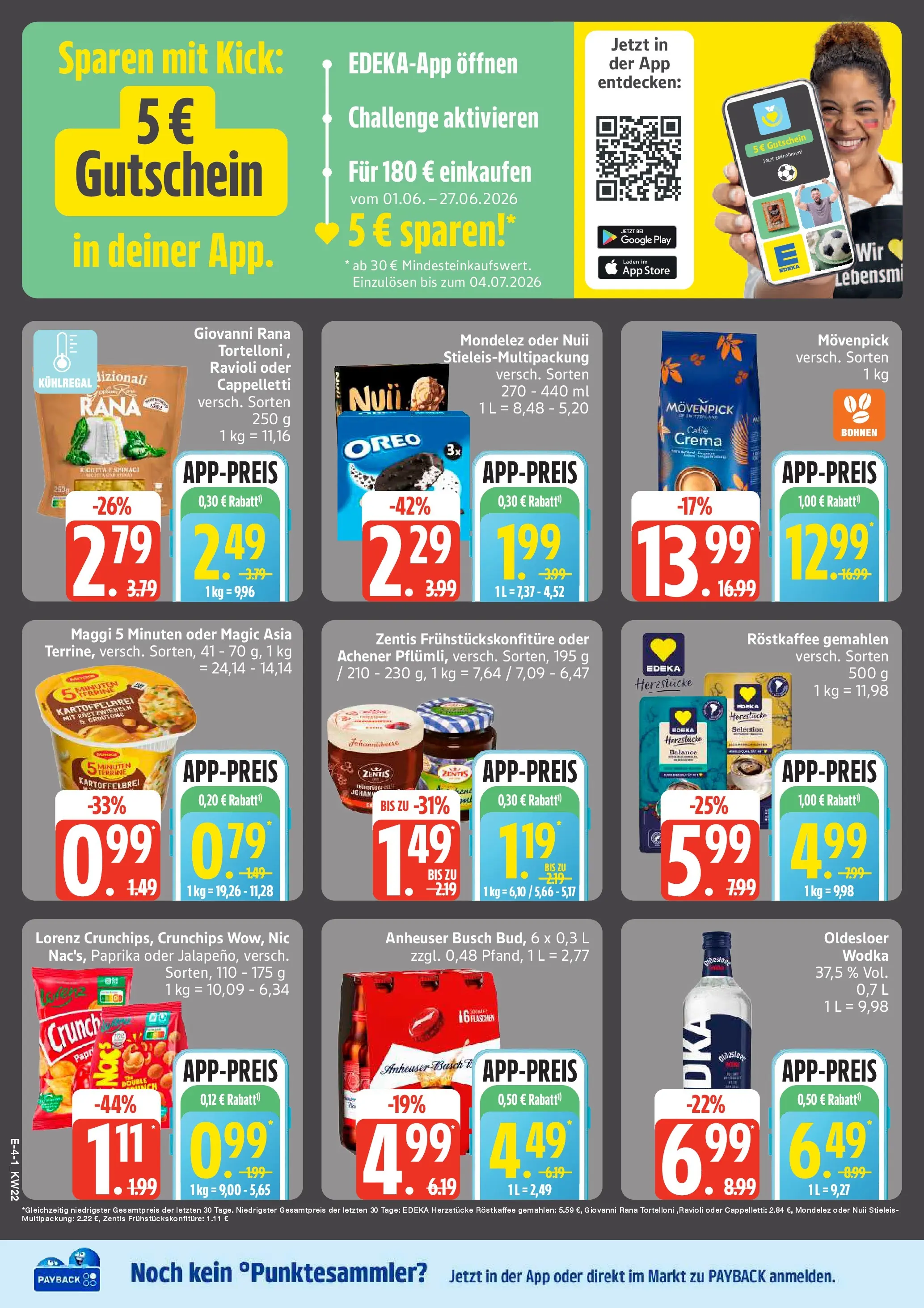 Edeka prospekt Großenwiehe (ab 26.05.2026) » Angebote Online | Seite: 4 | Produkte: Maggi, Oldesloer, Paprika, Vodka