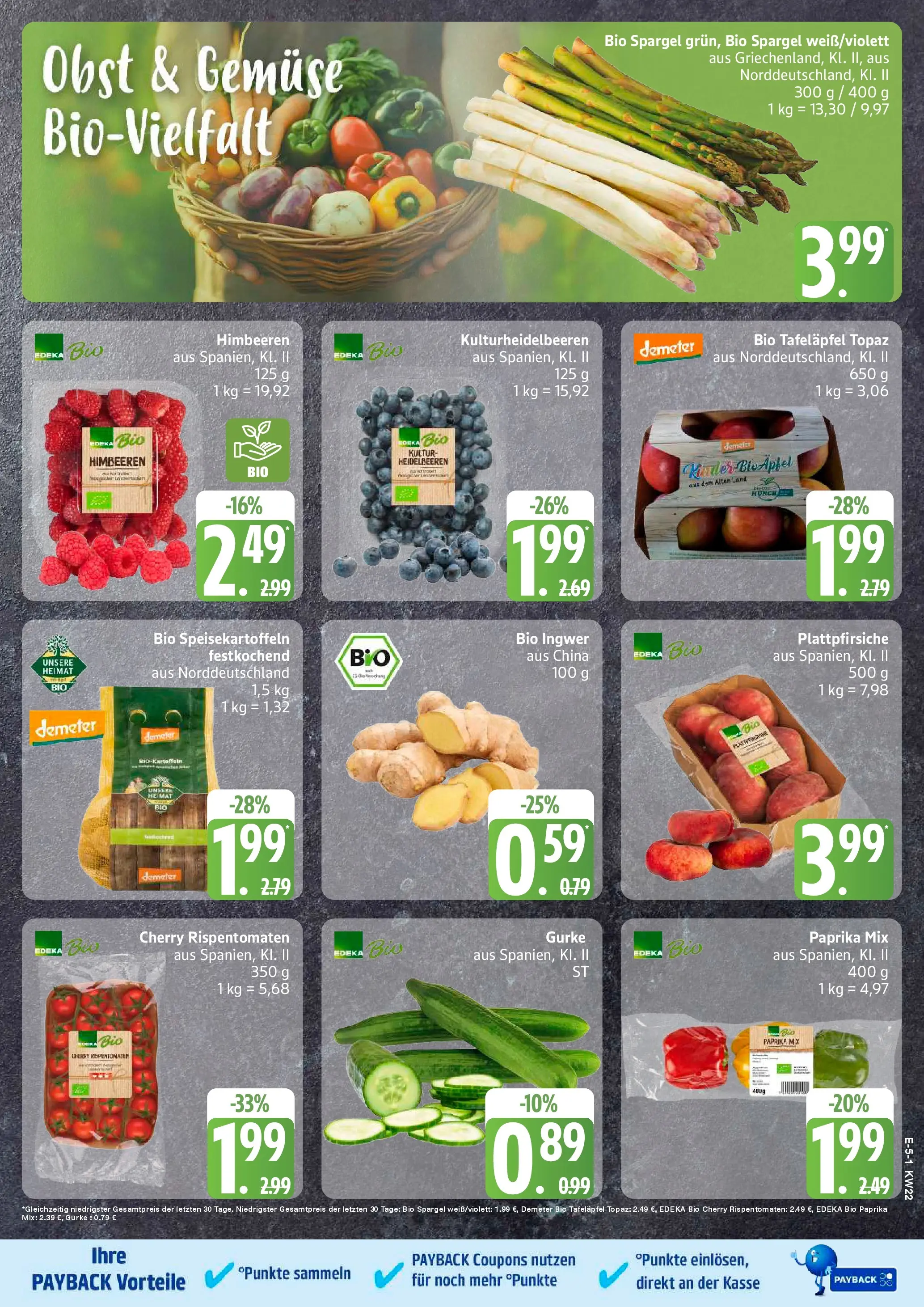 Edeka prospekt Großenwiehe (ab 26.05.2026) » Angebote Online | Seite: 5 | Produkte: Himbeeren, Spargel, Heidelbeeren, Obst