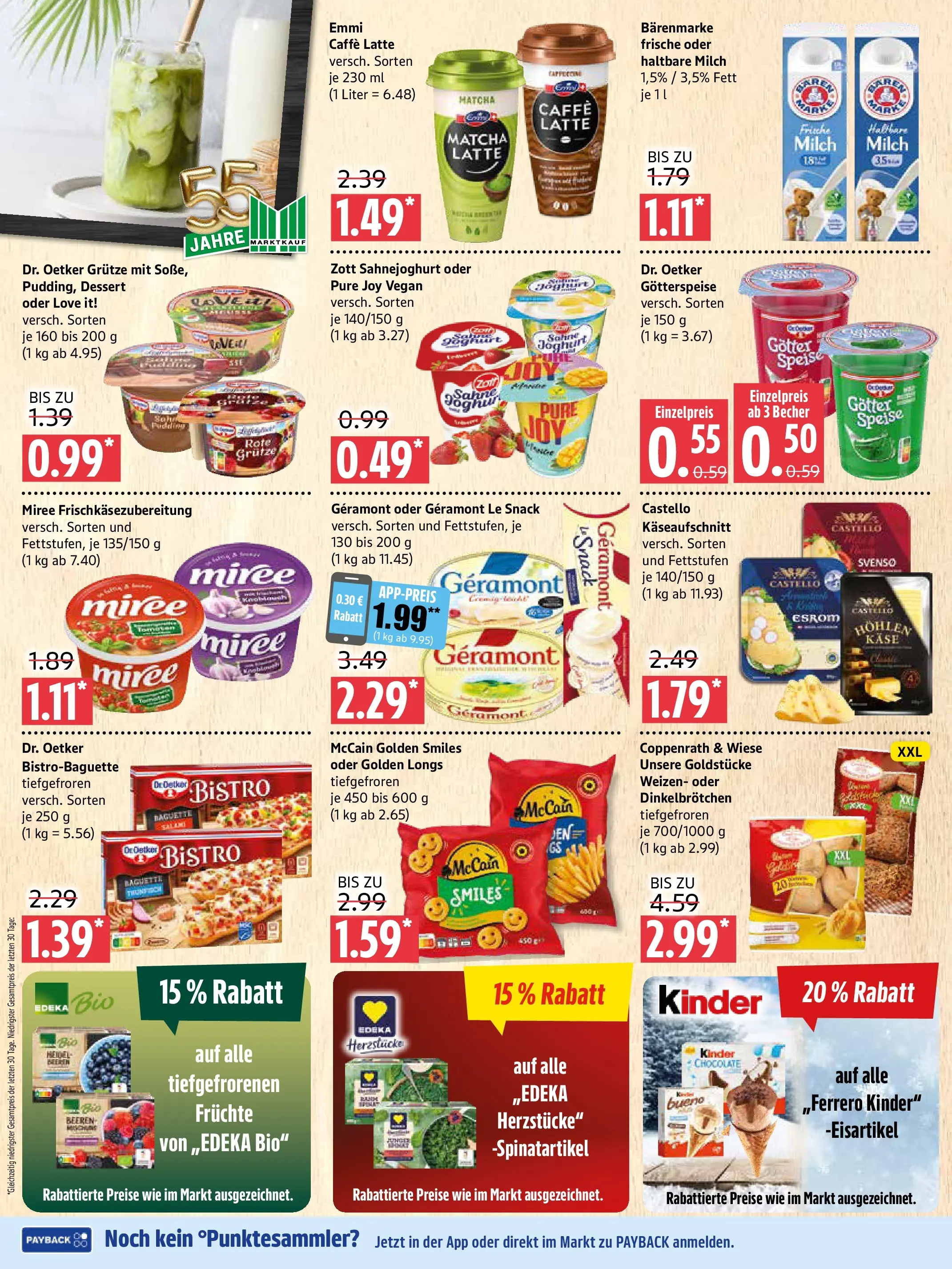 Marktkauf Prospekt Prenzlau (ab 26.05.2026) » Angebote online | Seite: 4 | Produkte: Käse, Joghurt, McCain, Sahne