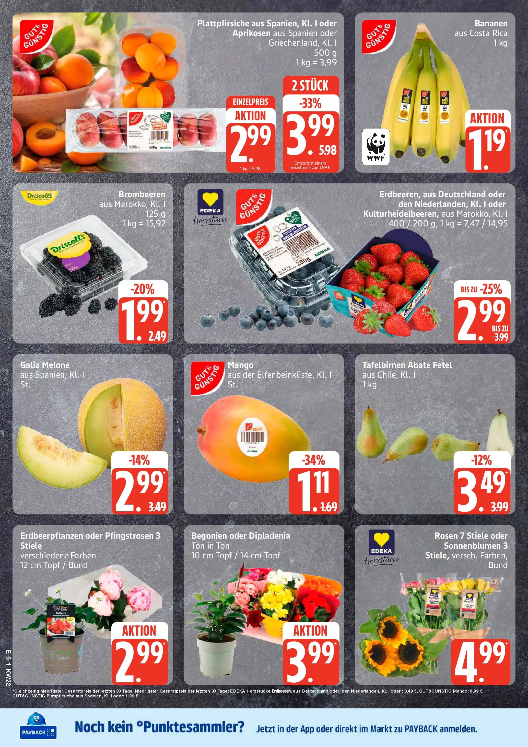 Edeka prospekt Großenwiehe (ab 26.05.2026) » Angebote Online | Seite: 6 | Produkte: Bananen, Mango, Melone