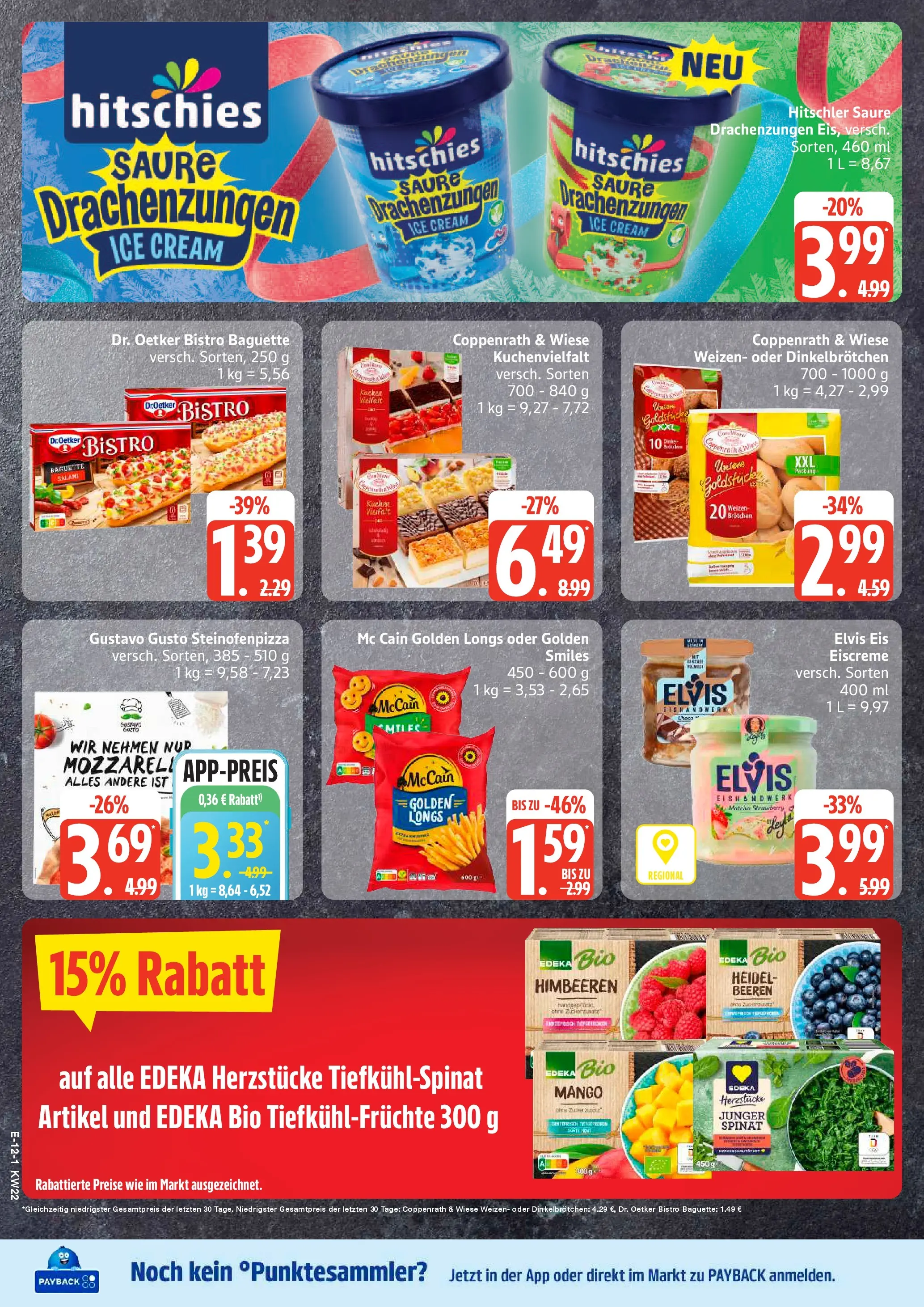 Edeka prospekt Großenwiehe (ab 26.05.2026) » Angebote Online | Seite: 14 | Produkte: Eiscreme, McCain, Mango, Eis