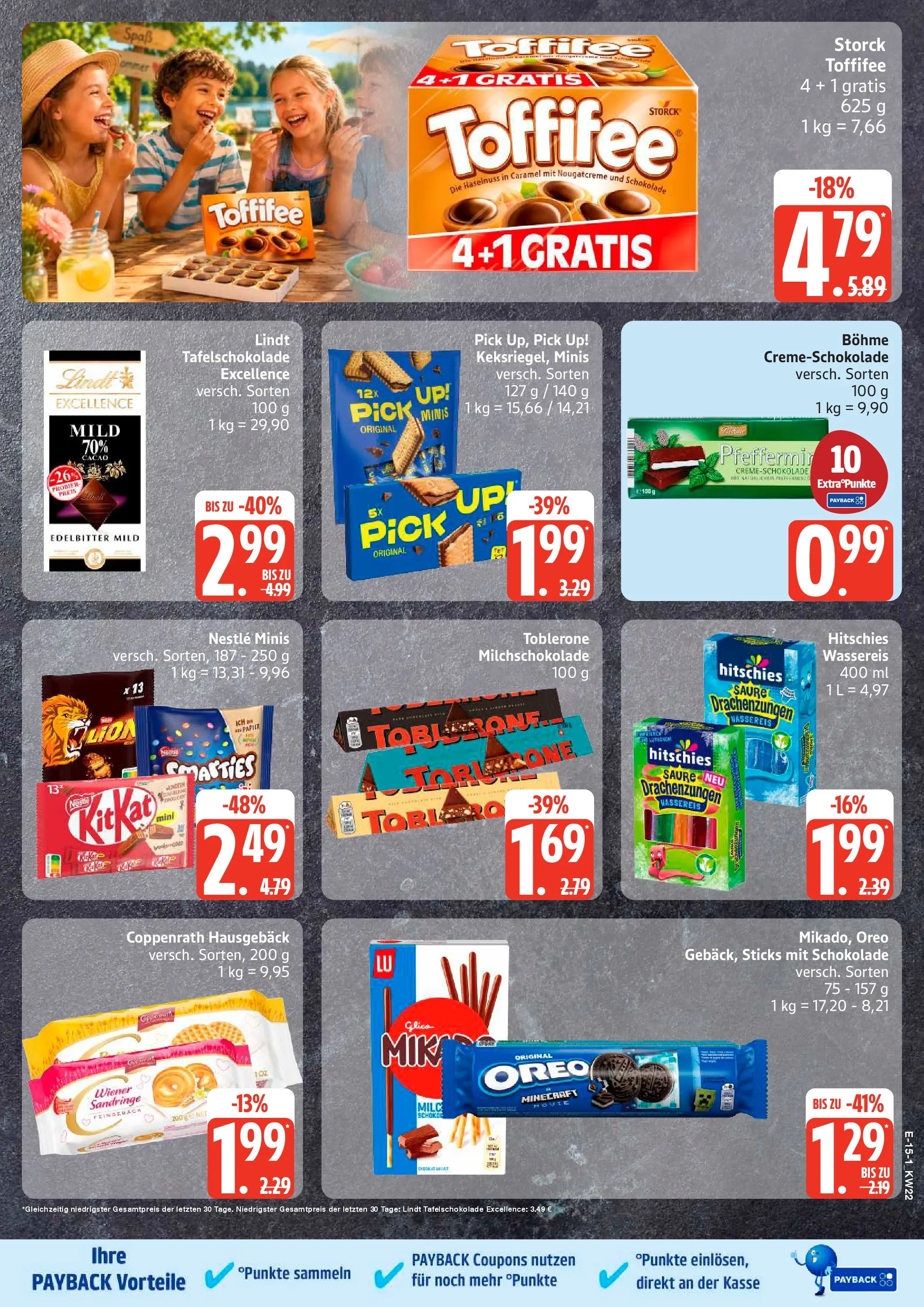 Edeka prospekt Großenwiehe (ab 26.05.2026) » Angebote Online | Seite: 19 | Produkte: Schokolade, Smarties, Toffifee, Lindt