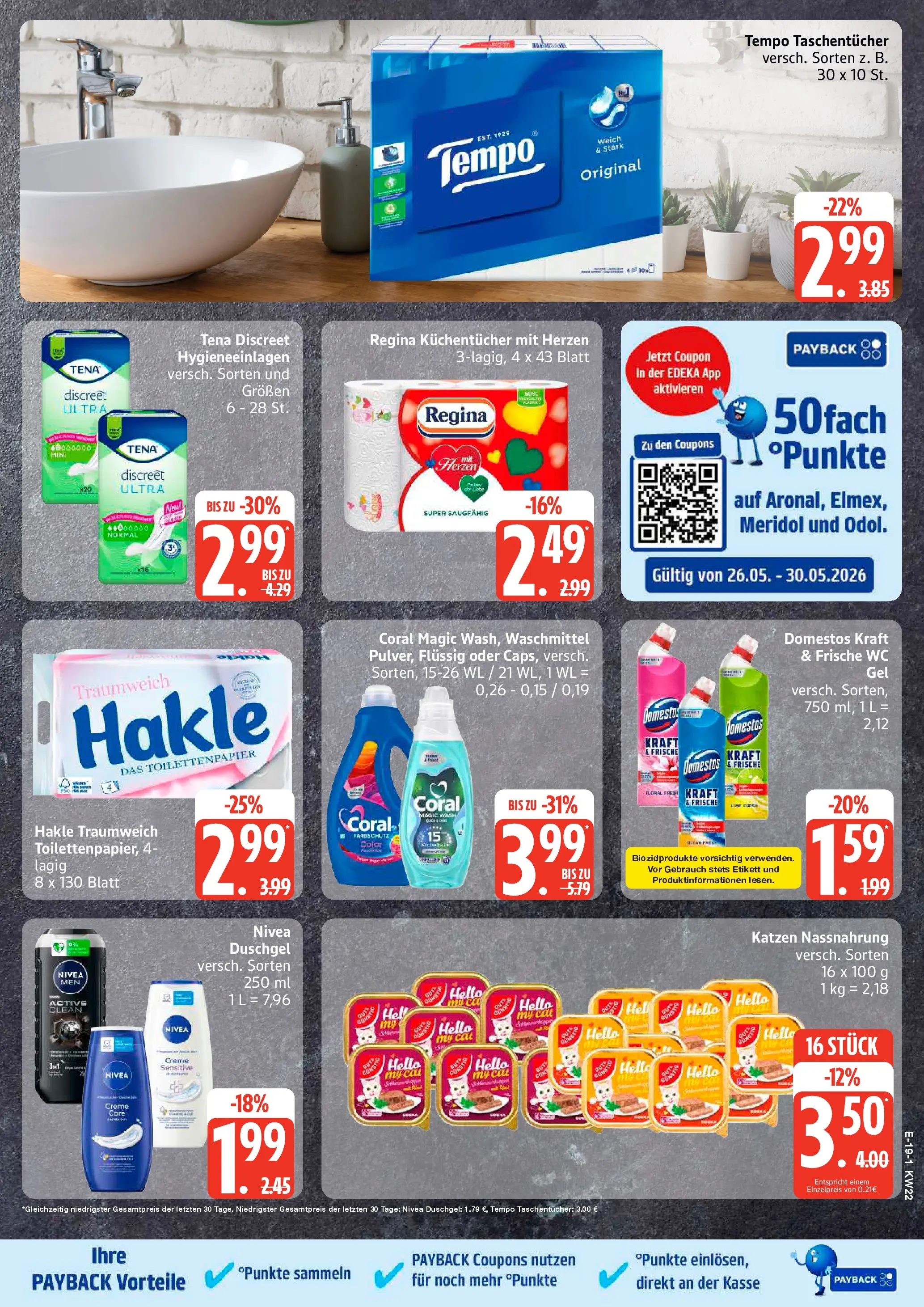 Edeka prospekt Großenwiehe (ab 26.05.2026) » Angebote Online | Seite: 25 | Produkte: Duschgel, Tempo, Shower Gel, Toilettenpapier