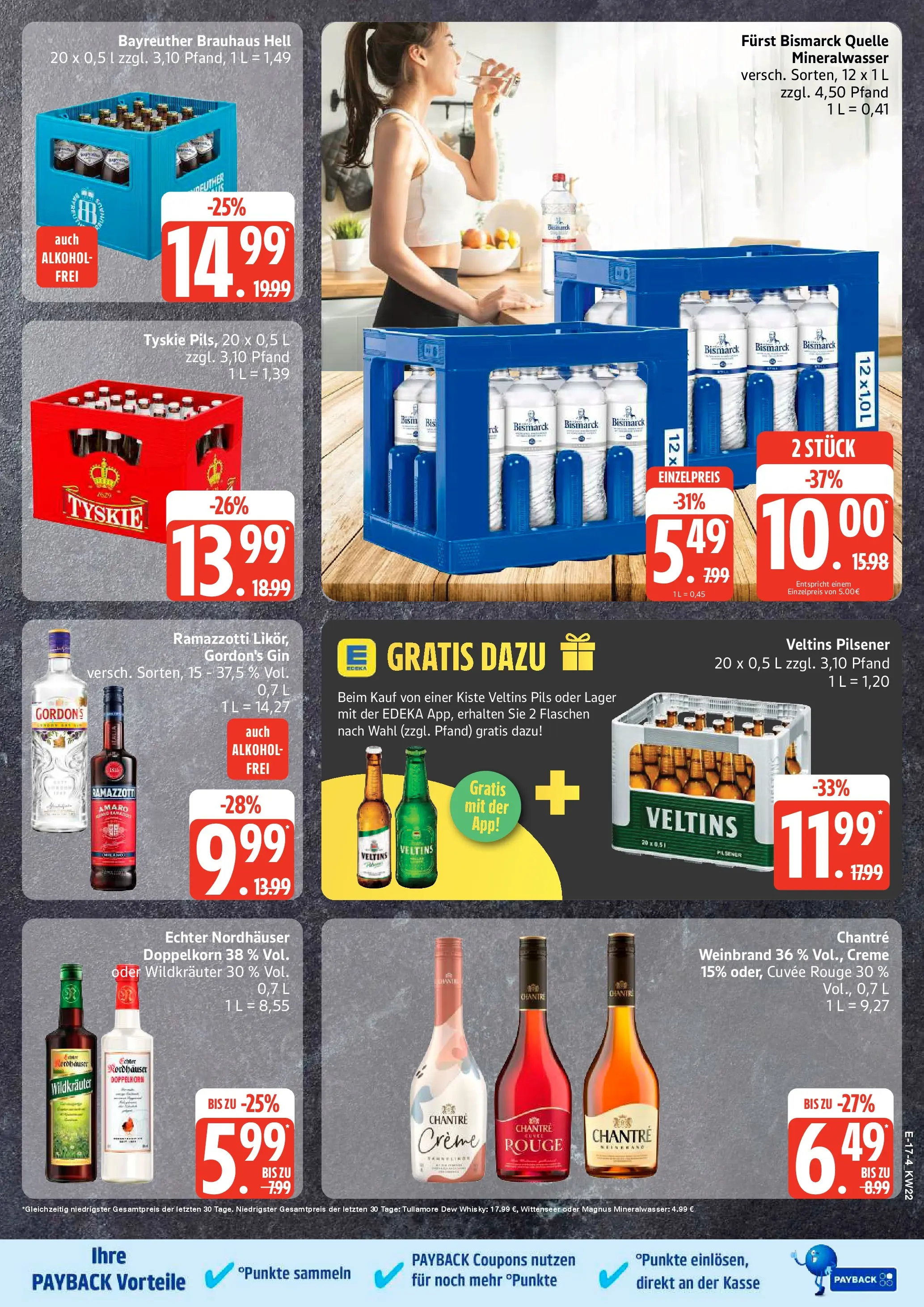Edeka prospekt Rostock (ab 26.05.2026) » Angebote Online | Seite: 22 | Produkte: Whisky, Tyskie, Pils, Ramazzotti