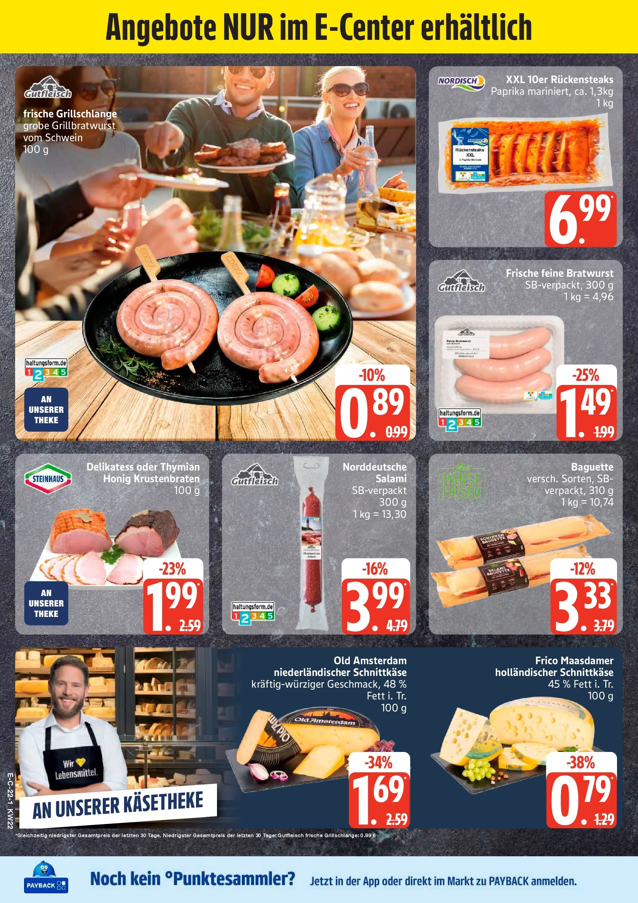 Edeka prospekt Bremervörde (ab 26.05.2026) » Angebote Online | Seite: 28 | Produkte: Bratwurst, Baguette, Paprika, Salami