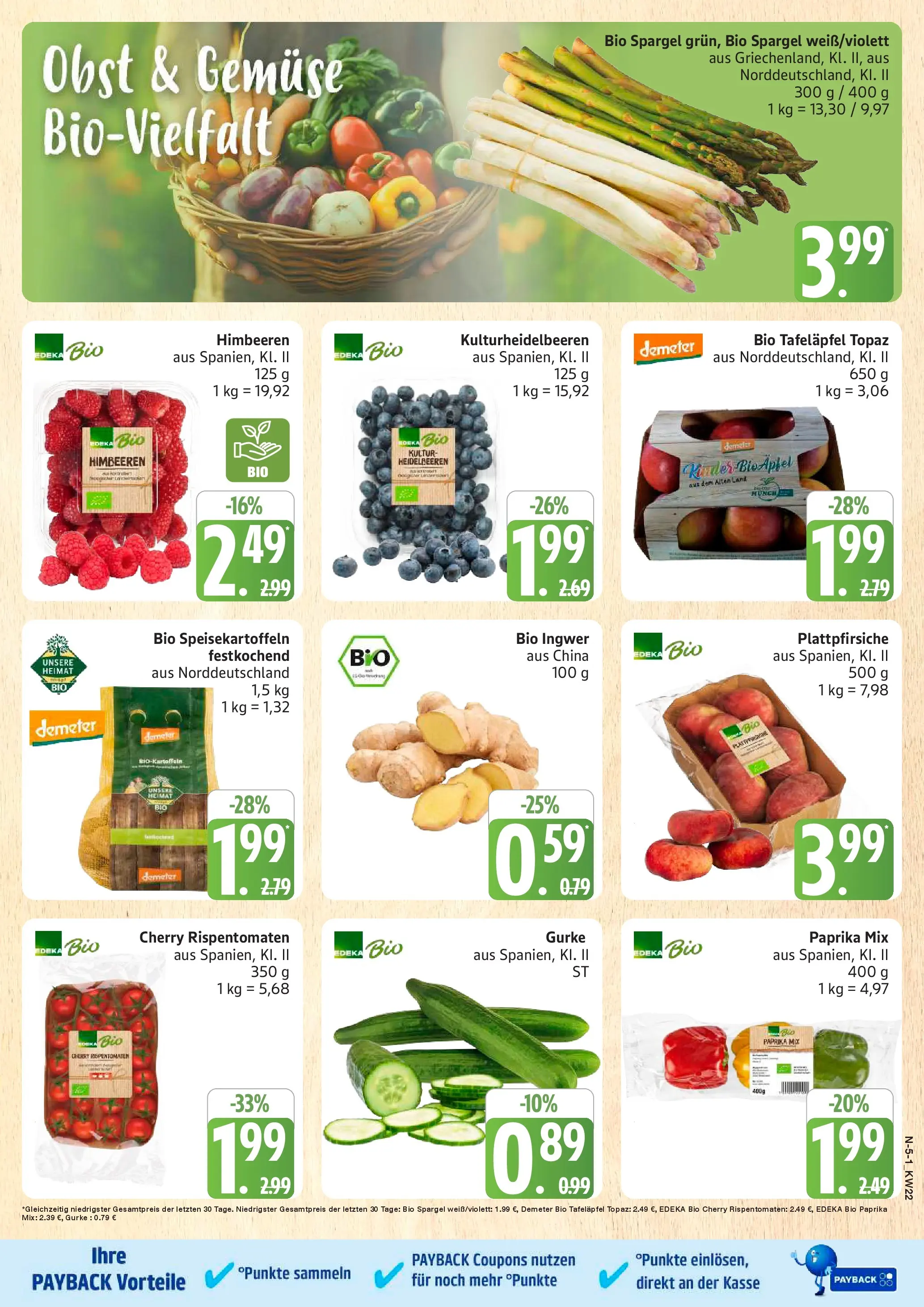Marktkauf Prospekt Neuenkirchen (ab 25.05.2026) » Angebote online | Seite: 5 | Produkte: Himbeeren, Heidelbeeren, Paprika, Obst