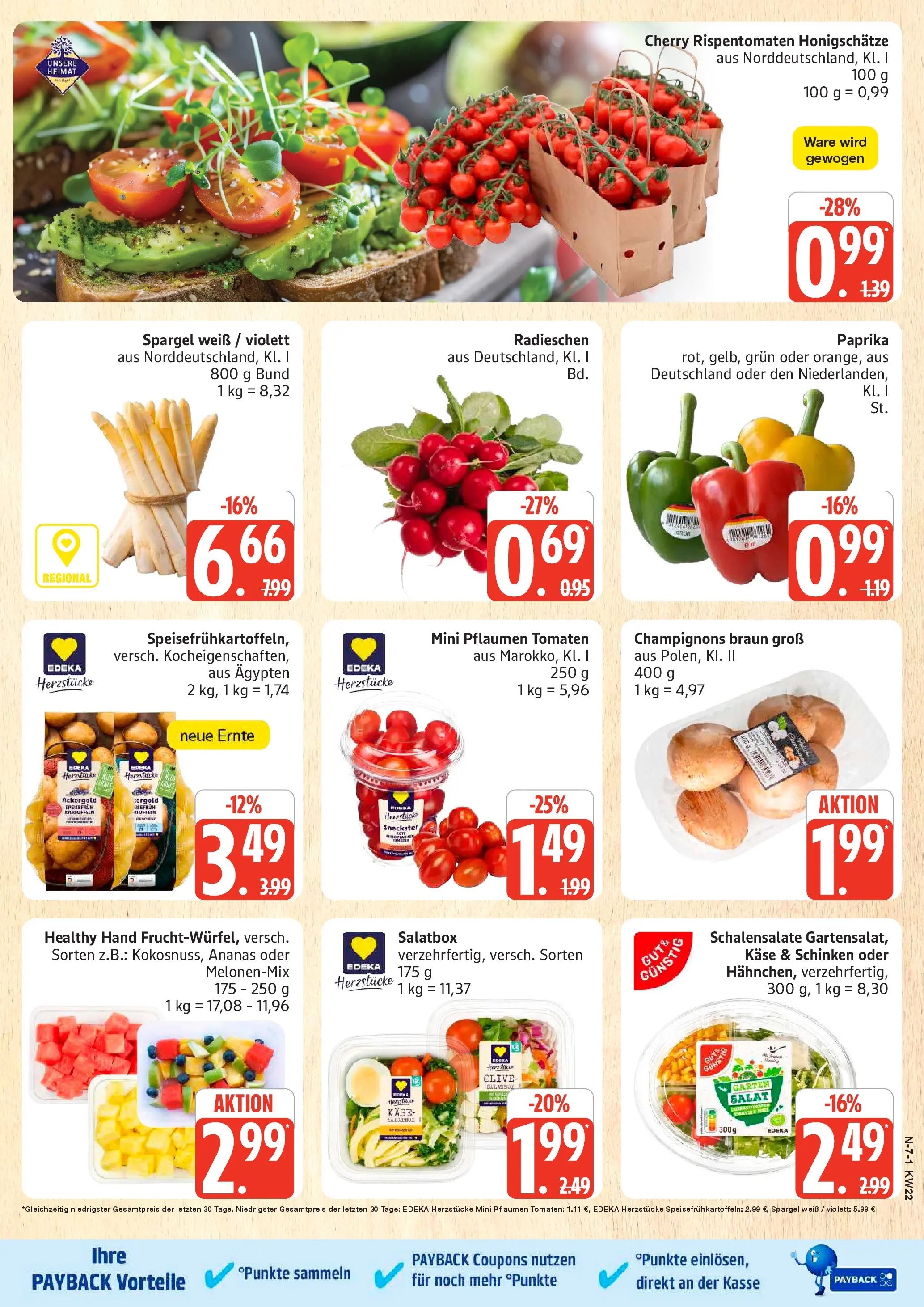 Marktkauf Prospekt Neuenkirchen (ab 25.05.2026) » Angebote online | Seite: 7 | Produkte: Pflaumen, Tomaten, Schinken, Salat