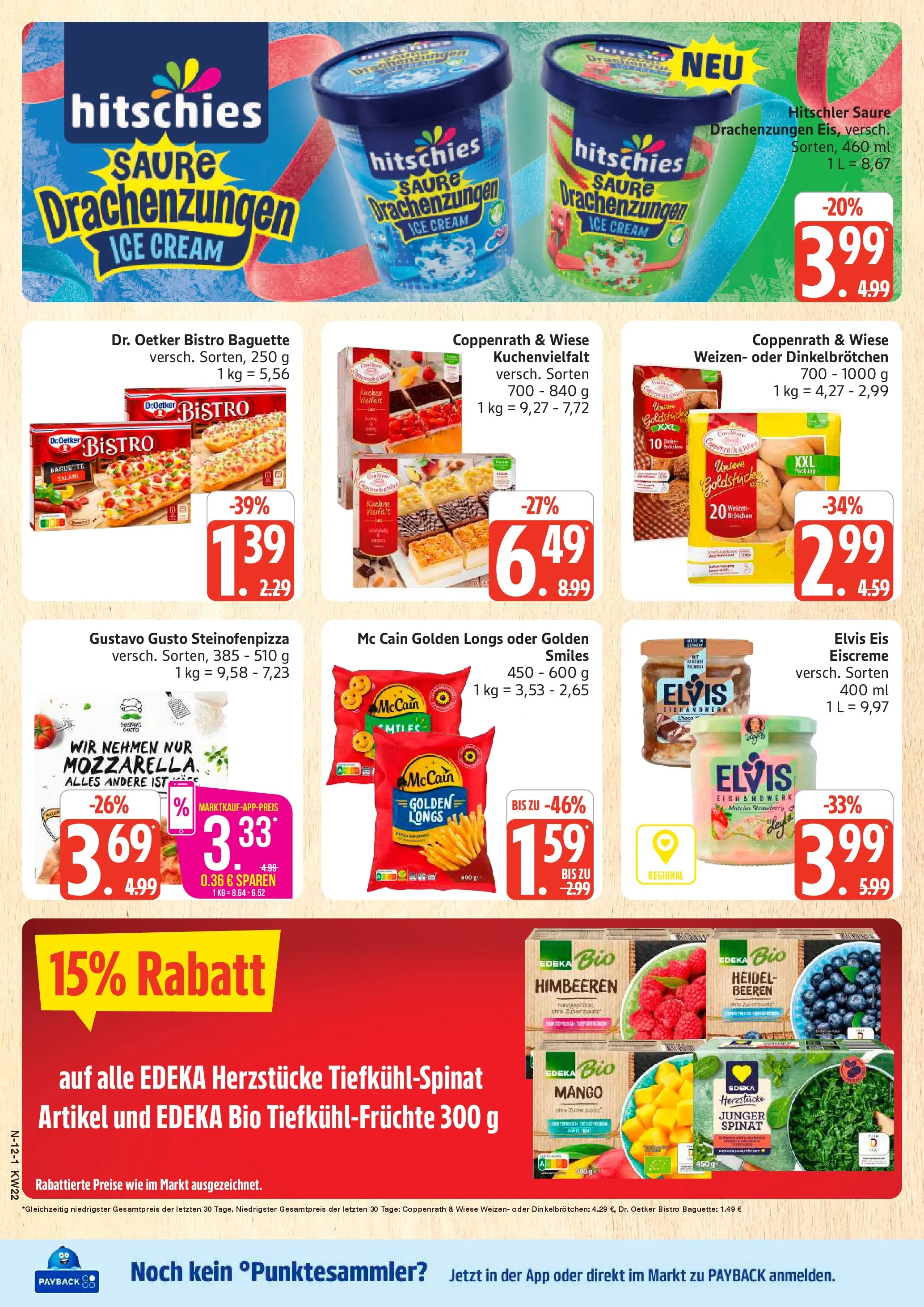 Marktkauf Prospekt Neuenkirchen (ab 25.05.2026) » Angebote online | Seite: 12 | Produkte: Baguette, McCain, Mango, Eis