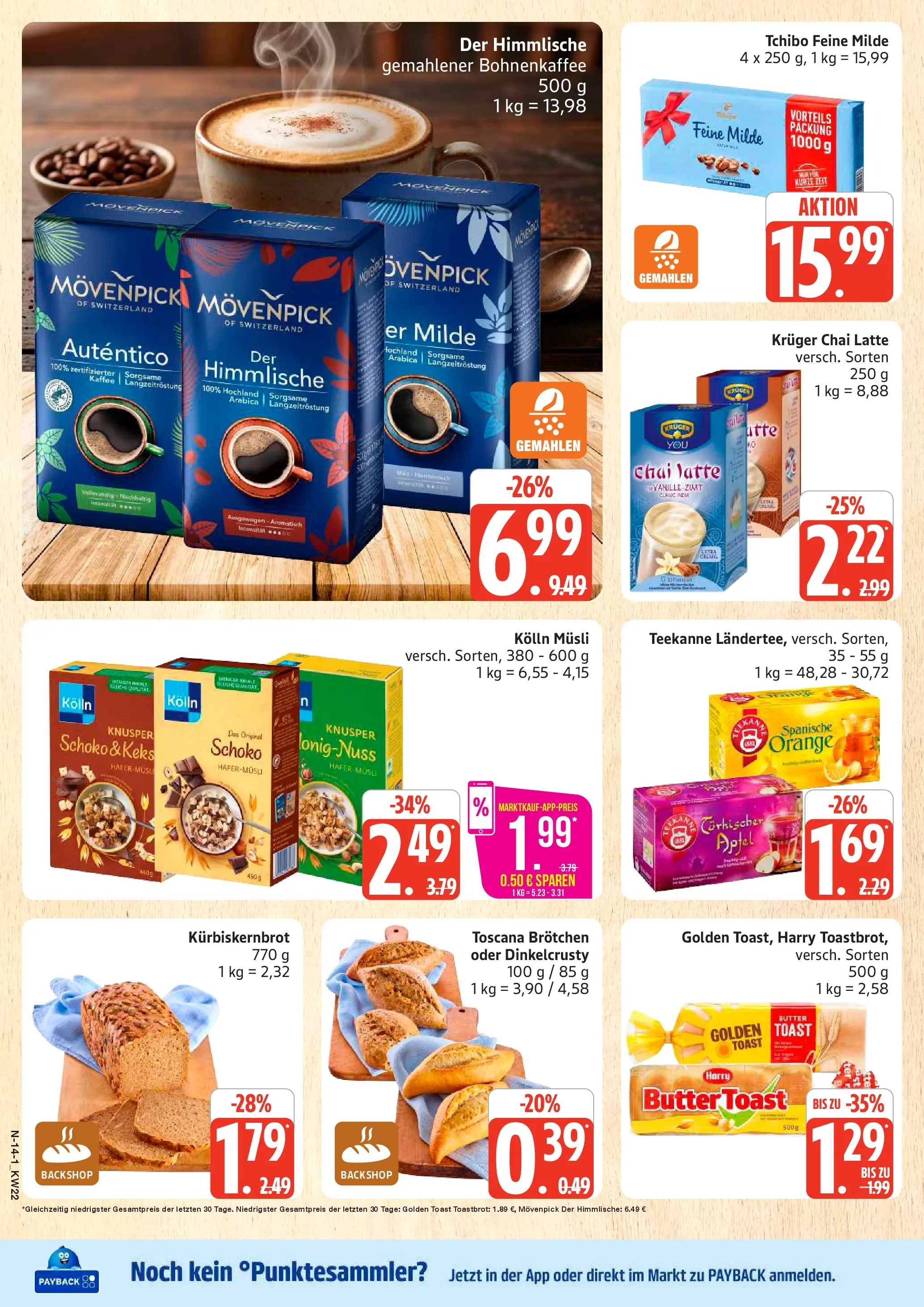 Marktkauf Prospekt Neuenkirchen (ab 25.05.2026) » Angebote online | Seite: 14 | Produkte: Musli, Toast, Toastbrot, Teekanne