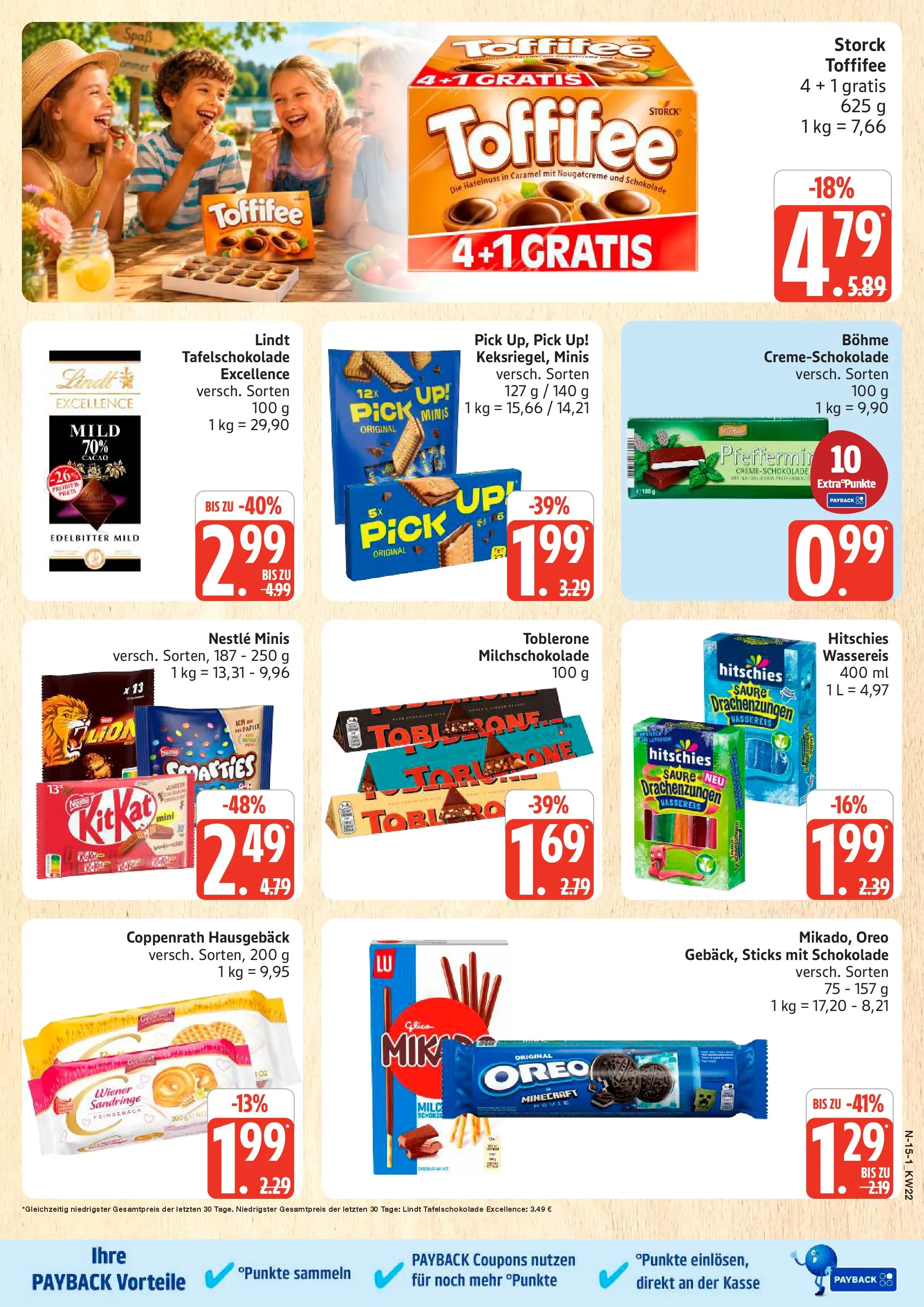 Marktkauf Prospekt Neuenkirchen (ab 25.05.2026) » Angebote online | Seite: 15 | Produkte: Schokolade, Smarties, Toffifee, Lindt