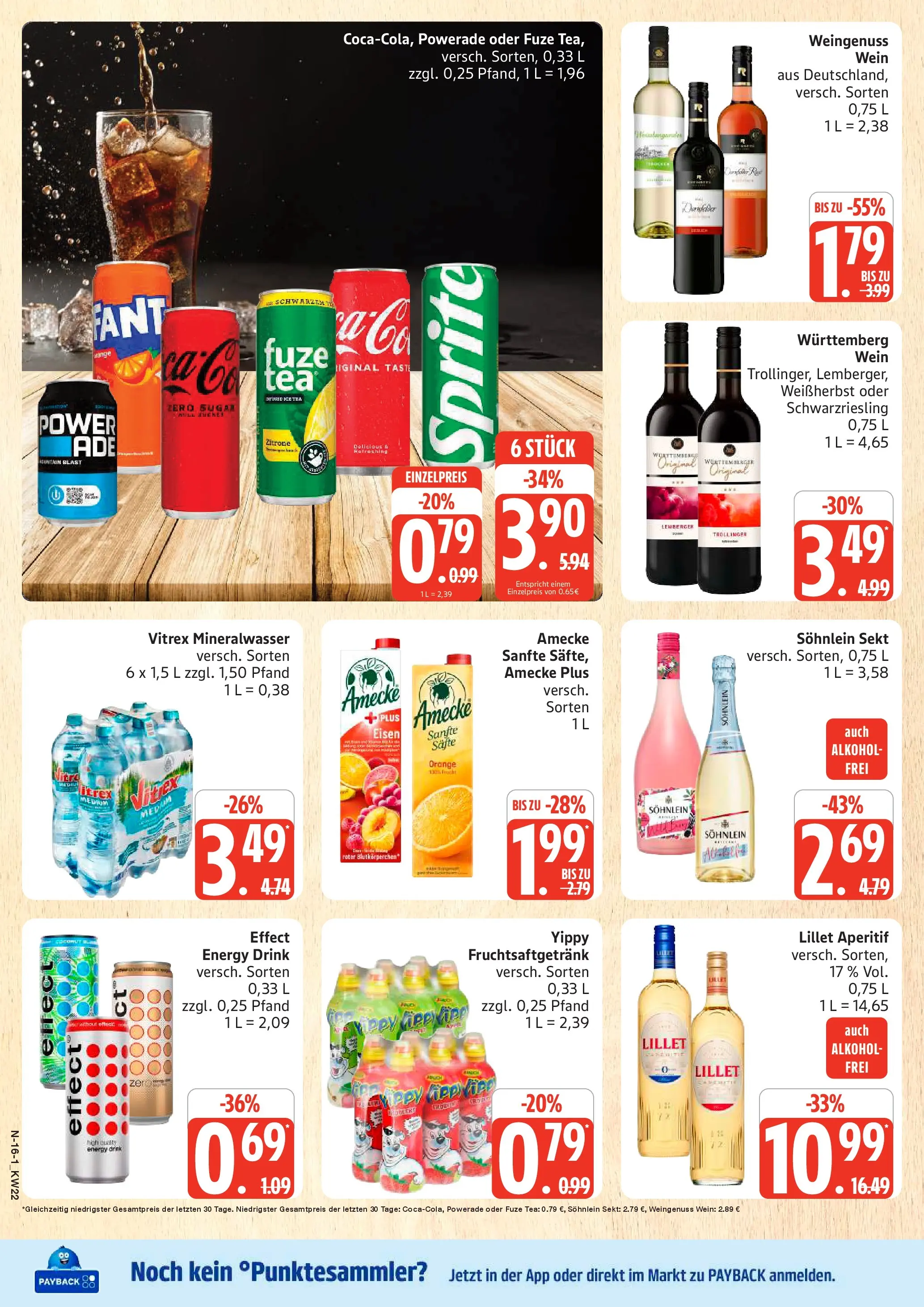 Marktkauf Prospekt Neuenkirchen (ab 25.05.2026) » Angebote online | Seite: 16 | Produkte: Sprite, Energy, Zitrone, Wein