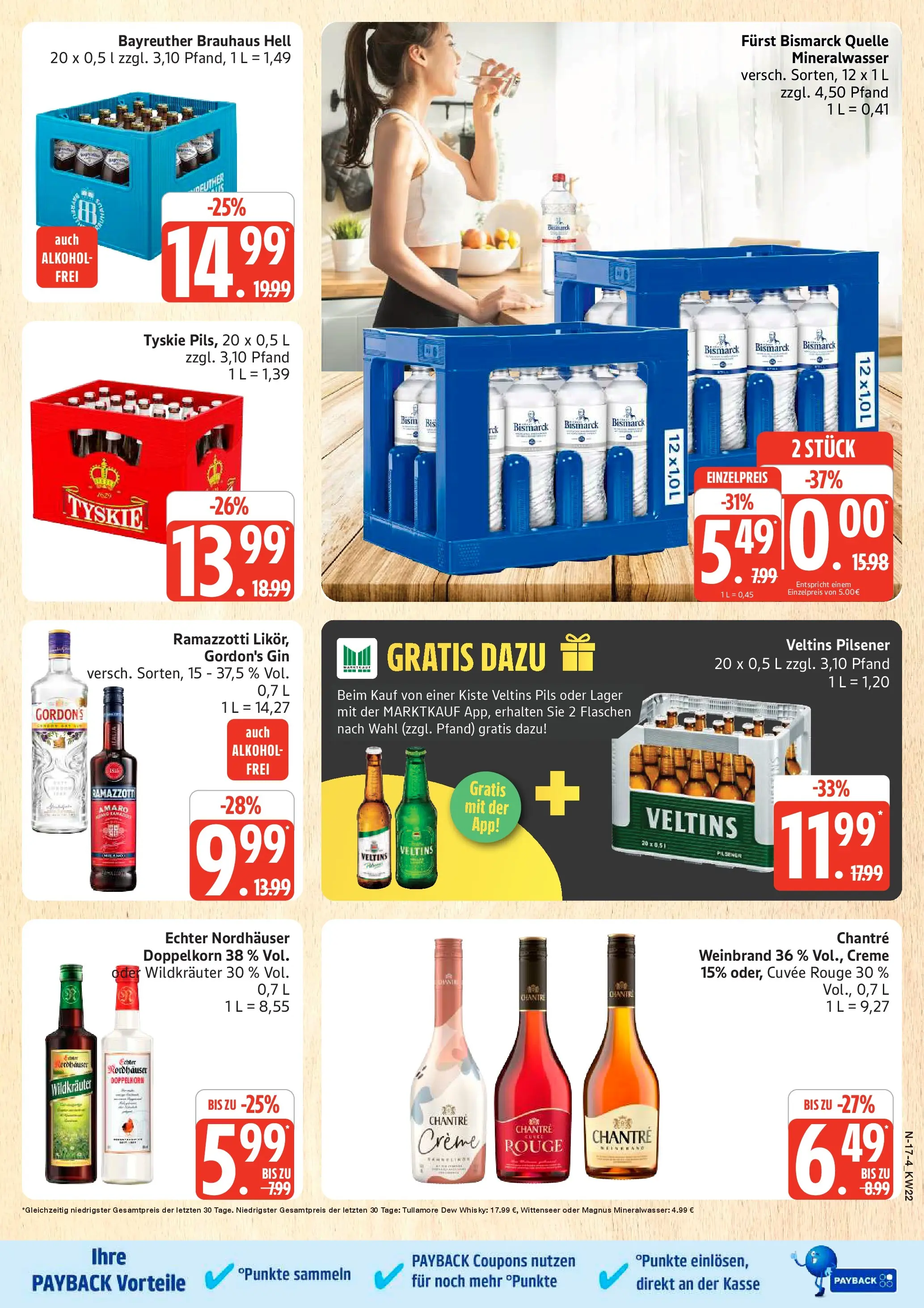 Marktkauf Prospekt Neuenkirchen (ab 25.05.2026) » Angebote online | Seite: 17 | Produkte: Whisky, Tyskie, Chantré, Veltins