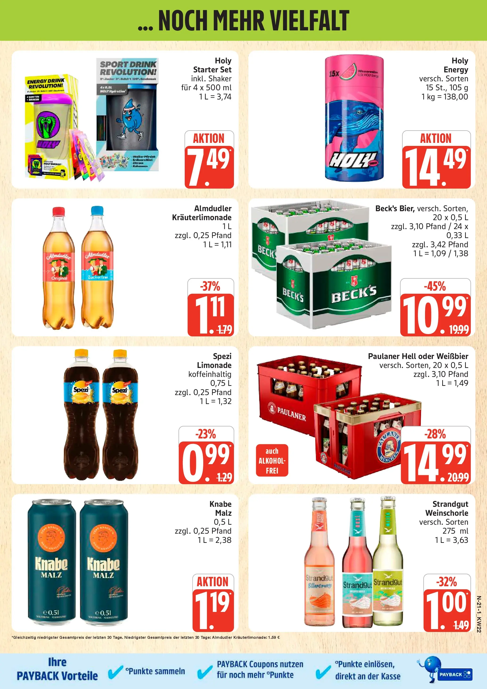 Marktkauf Prospekt Neuenkirchen (ab 25.05.2026) » Angebote online | Seite: 21 | Produkte: Energy, Weißbier, Limonade, Weinschorle