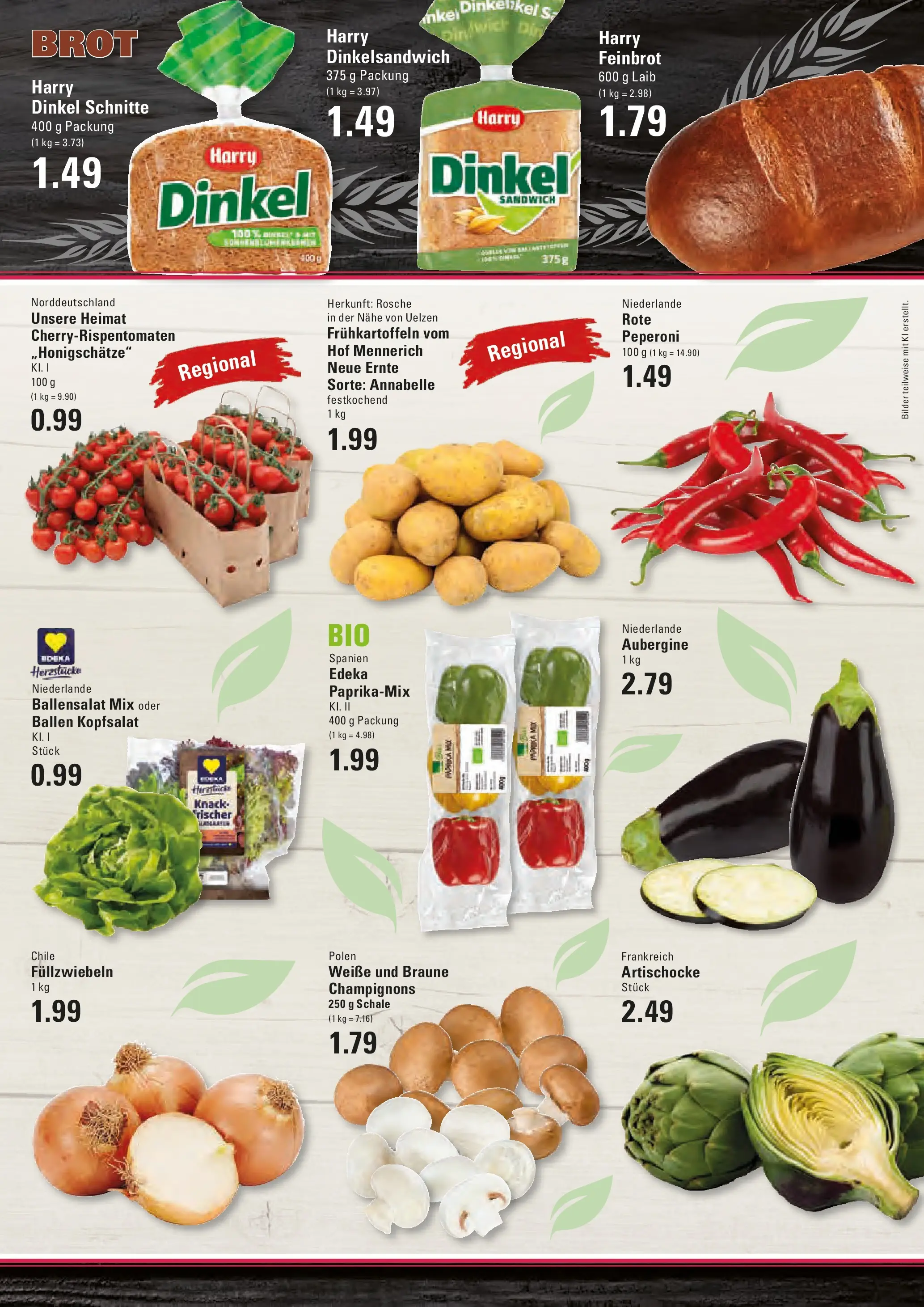 Edeka prospekt Hamburg (ab 26.05.2026) » Angebote Online | Seite: 3 | Produkte: Bilder, Aubergine, Chili, Brot