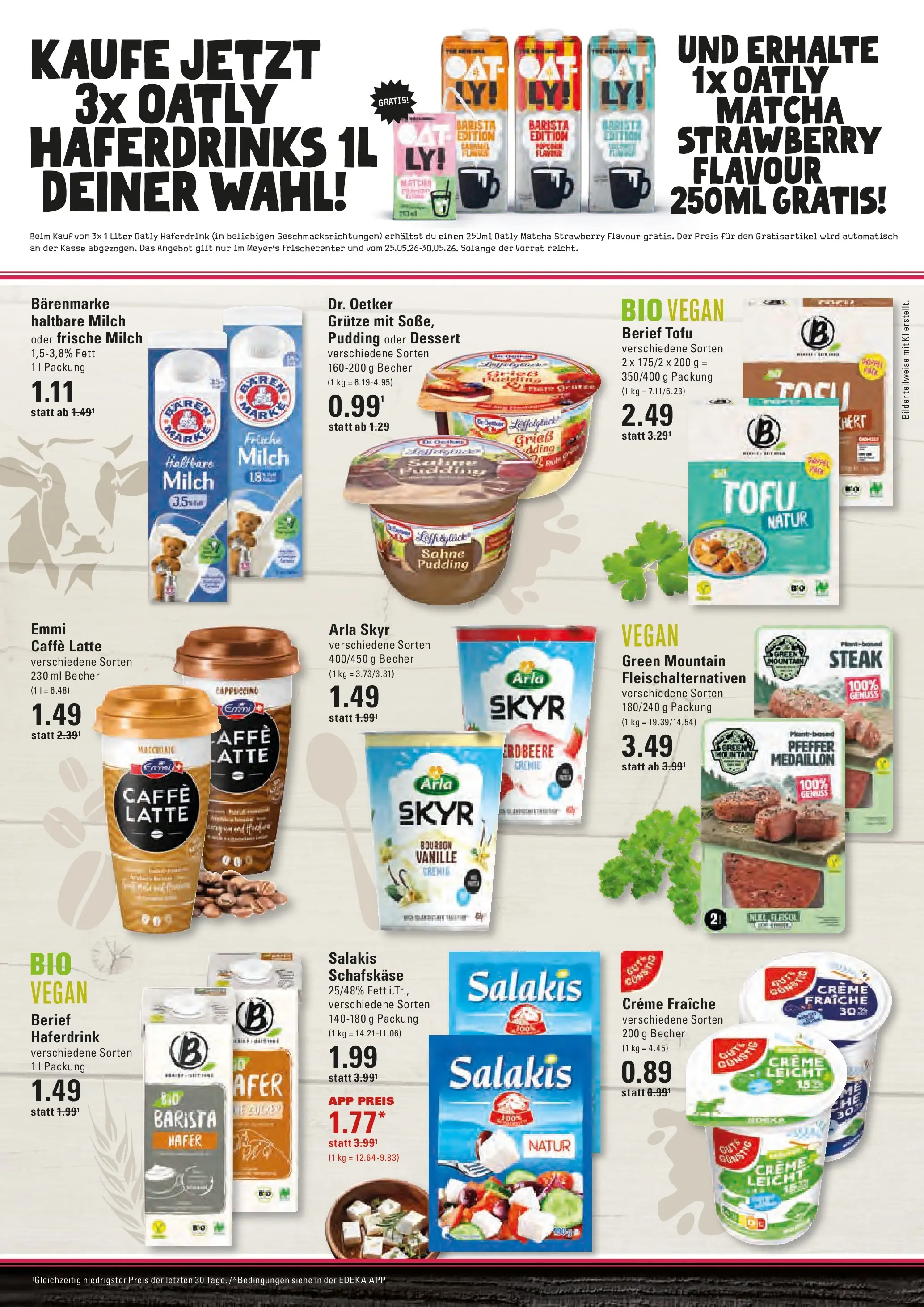 Edeka prospekt Hamburg (ab 26.05.2026) » Angebote Online | Seite: 8 | Produkte: Pudding, Oatly, Pfeffer, Schafskase