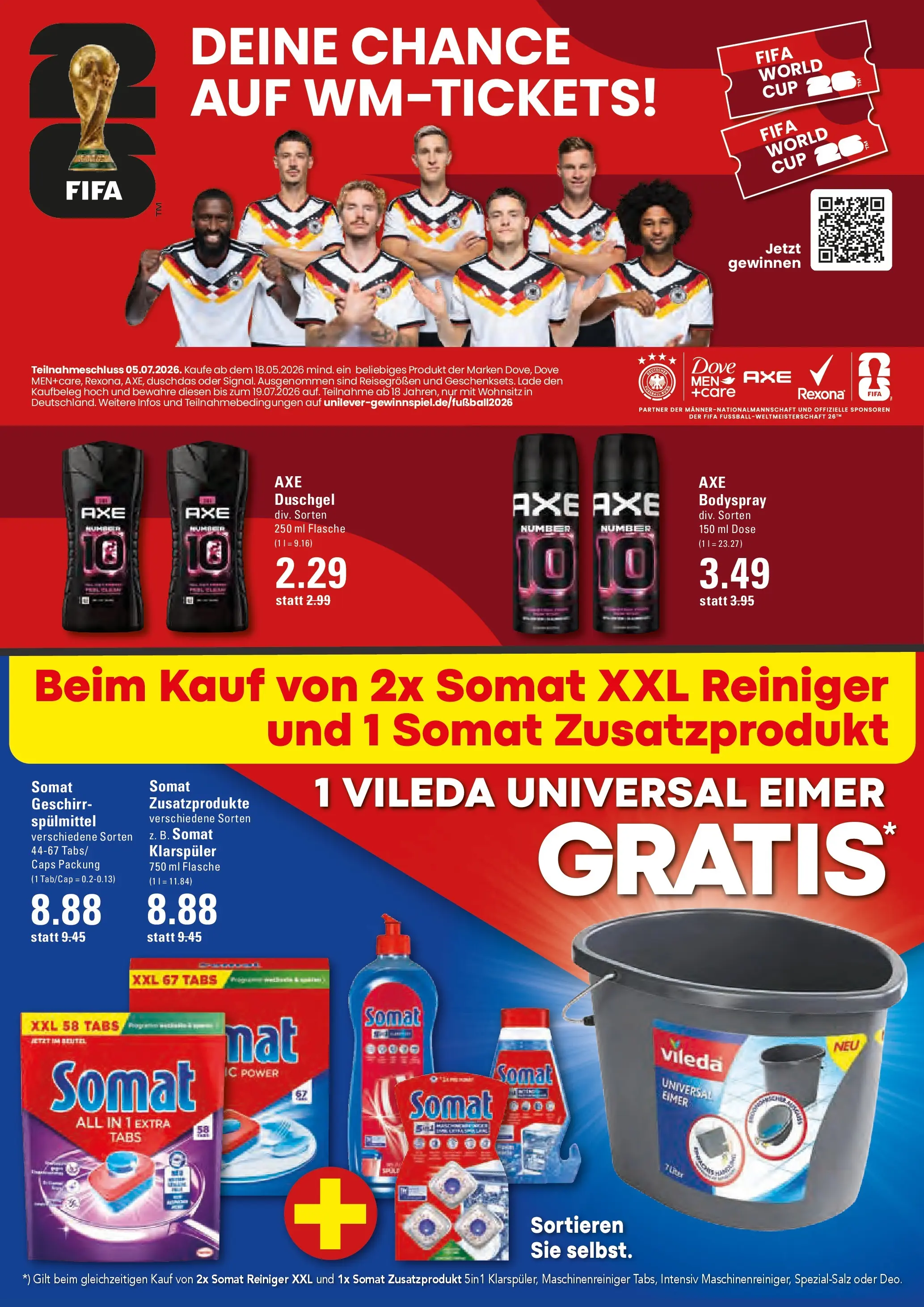 Edeka prospekt Stade (ab 26.05.2026) » Angebote Online | Seite: 18 | Produkte: Duschgel, Duschdas, Klarspüler, Axe