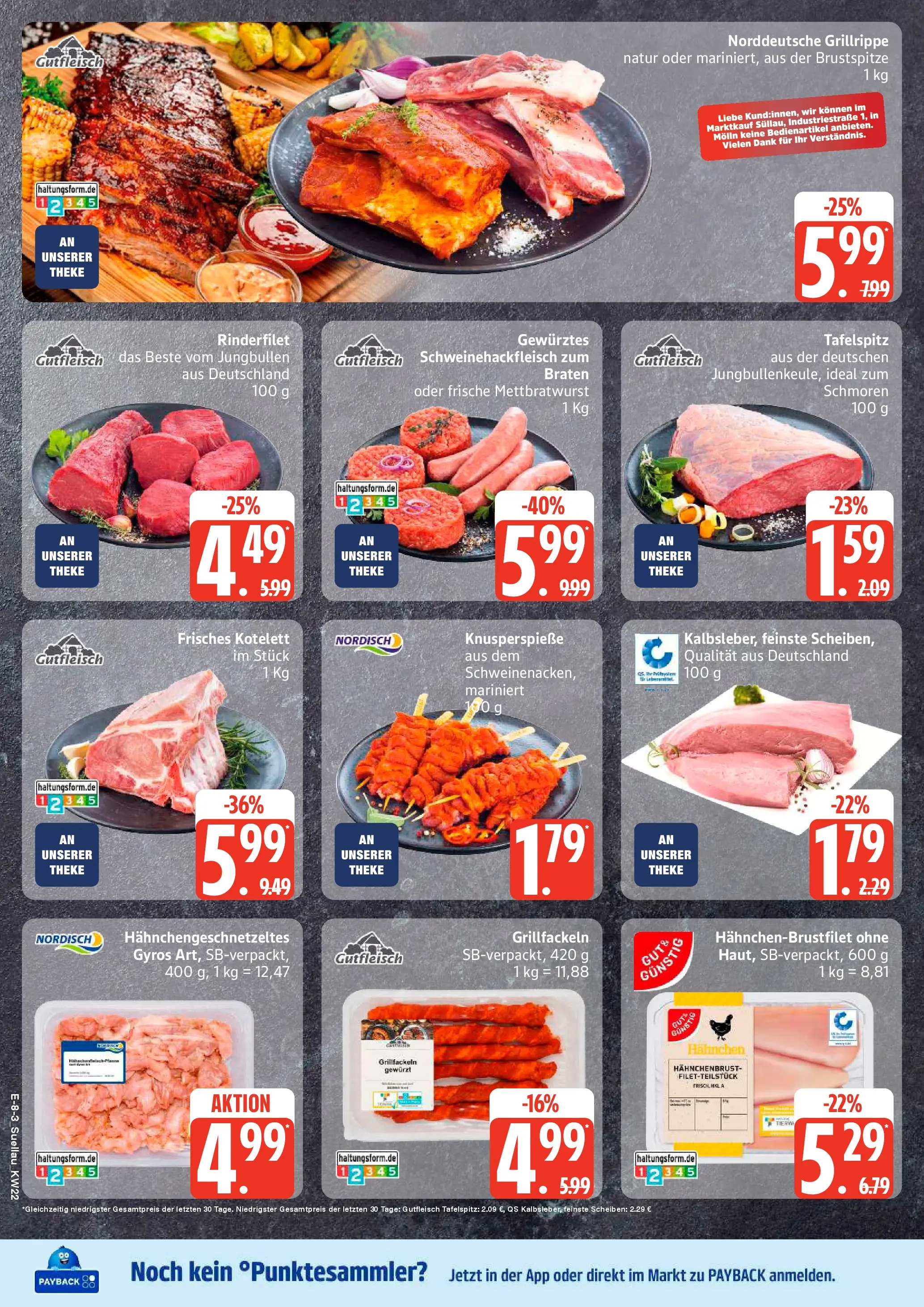 Edeka Prospekt  Mölln (ab 26.05.2026) » Angebote Online | Seite: 9 | Produkte: Tafelspitz, Theke, Rinderfilet, Gyros