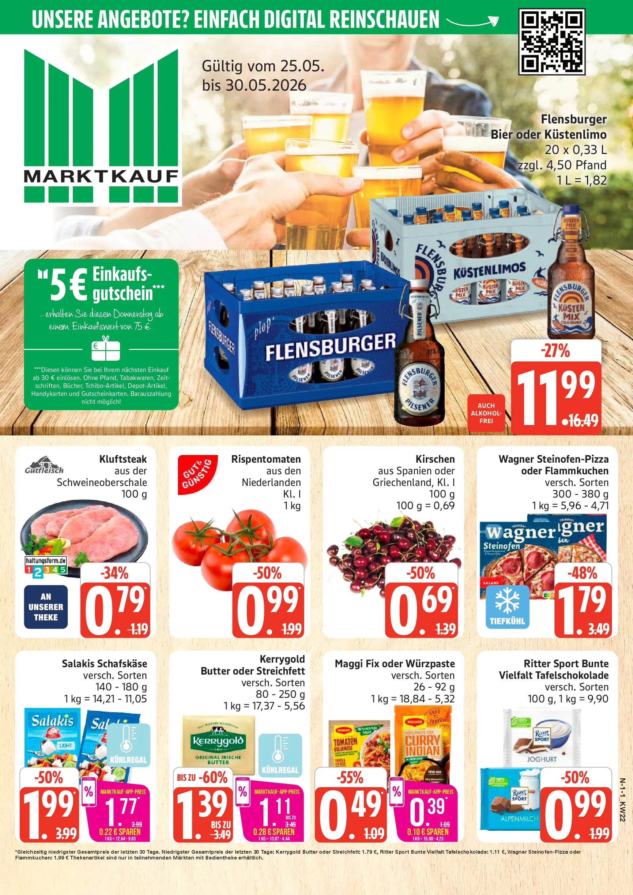 Marktkauf Prospekt Cuxhaven (ab 26.05.2026) » Angebote online | Seite: 1 | Produkte: Ritter sport, Tomaten, Kirschen, Maggi fix