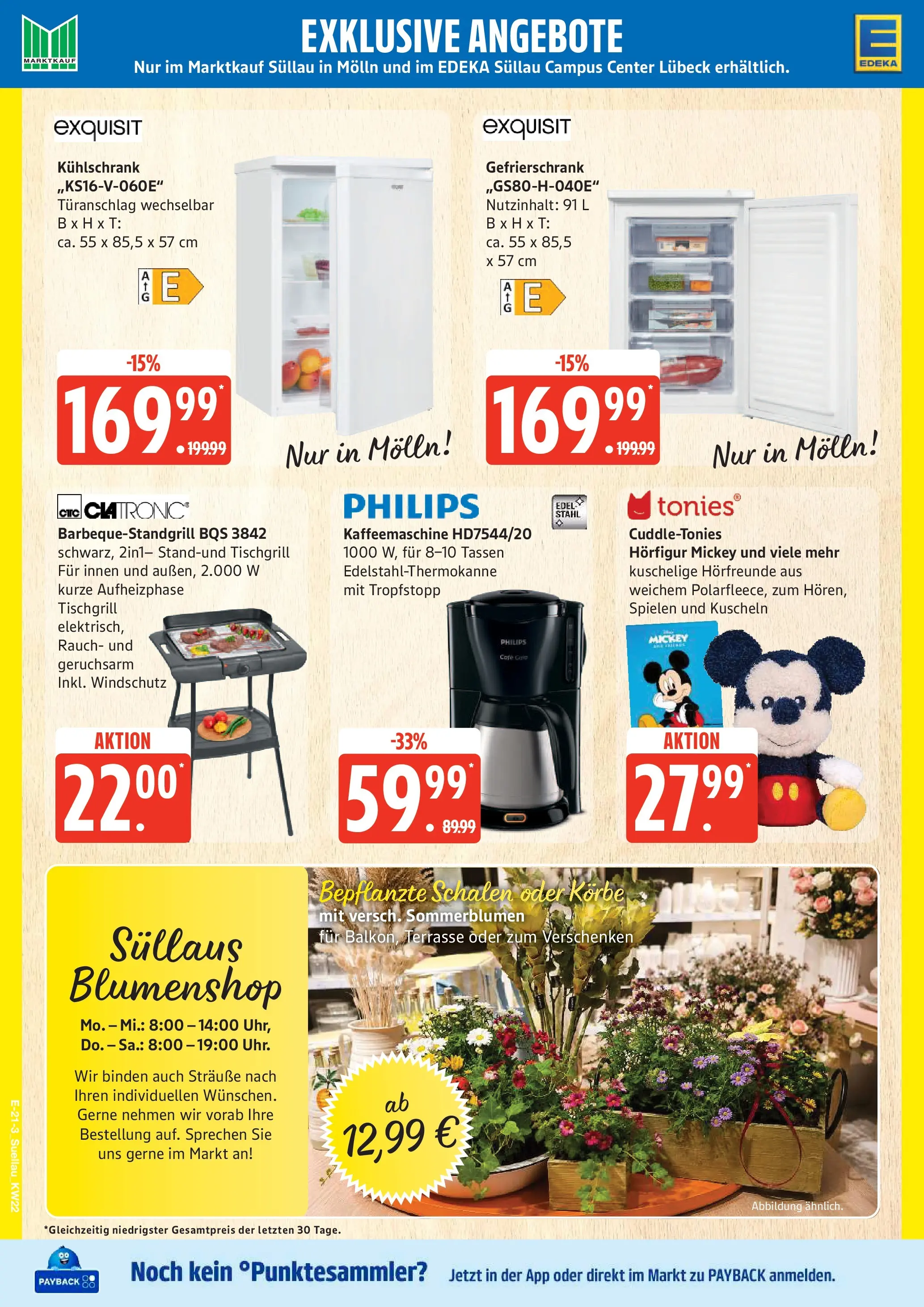 Edeka Prospekt  Mölln (ab 26.05.2026) » Angebote Online | Seite: 27 | Produkte: Philips, Gefrierschrank, Kaffeemaschine, Kühlschrank