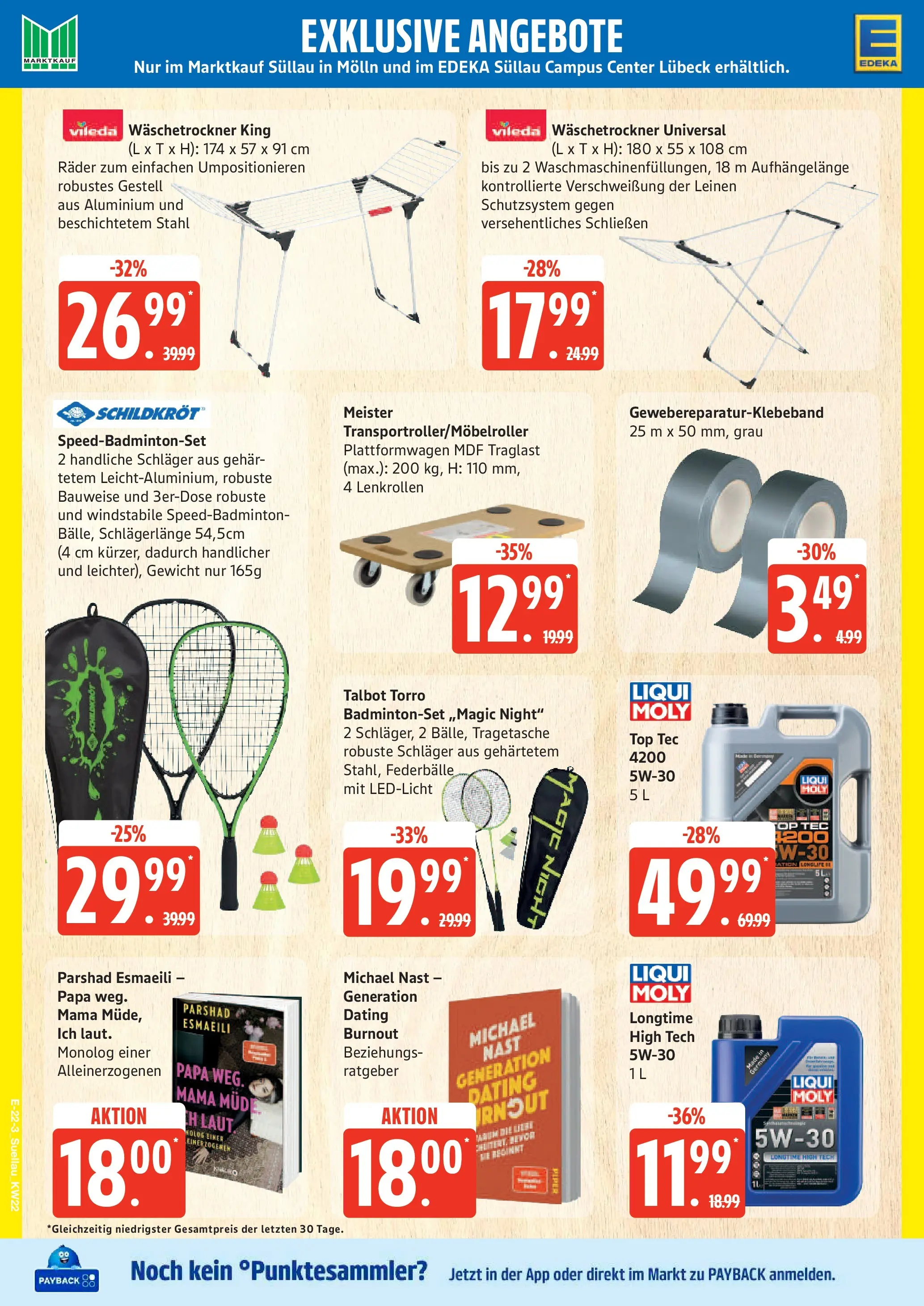 Edeka Prospekt  Mölln (ab 26.05.2026) » Angebote Online | Seite: 28 | Produkte: Top, Gewicht, Badmintonset