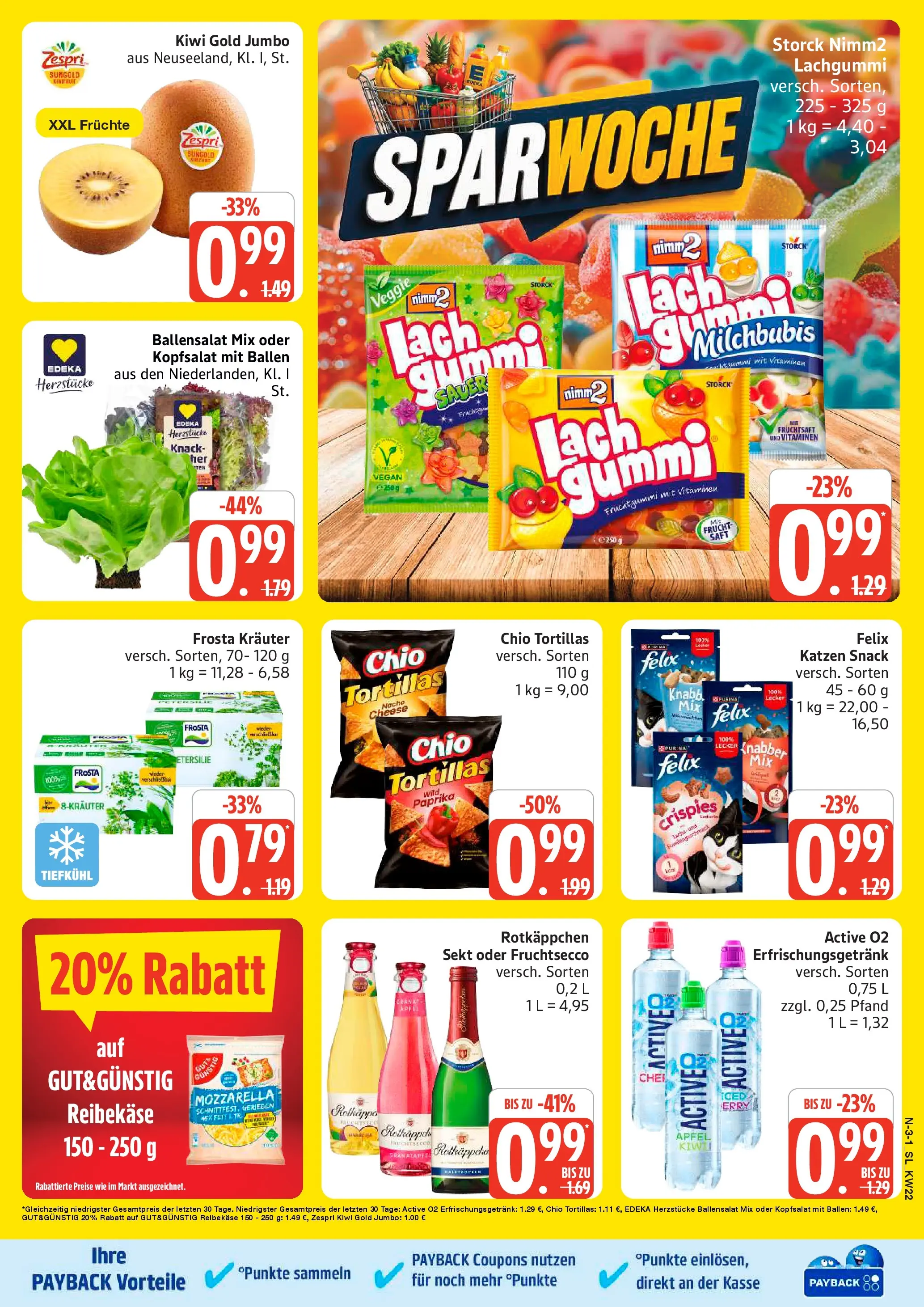 Edeka Prospekt Schleswig (ab 25.05.2026) » Angebote Online | Seite: 3 | Produkte: Sekt, Frosta, Paprika, Reibekase