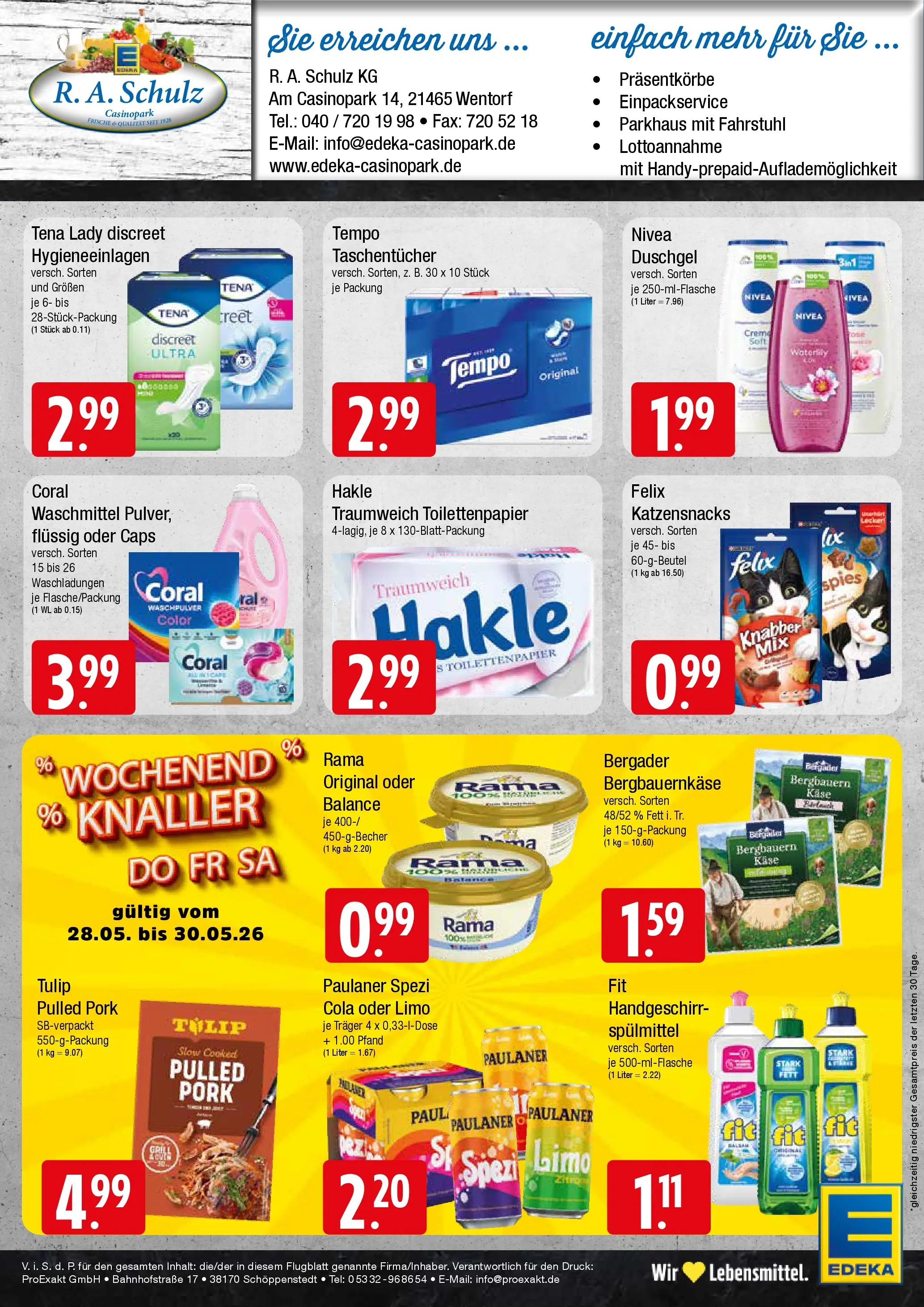 Edeka prospekt Wentorf (ab 26.05.2026) » Angebote Online | Seite: 8 | Produkte: Rama, Coral waschmittel, Waschpulver, Shower Gel