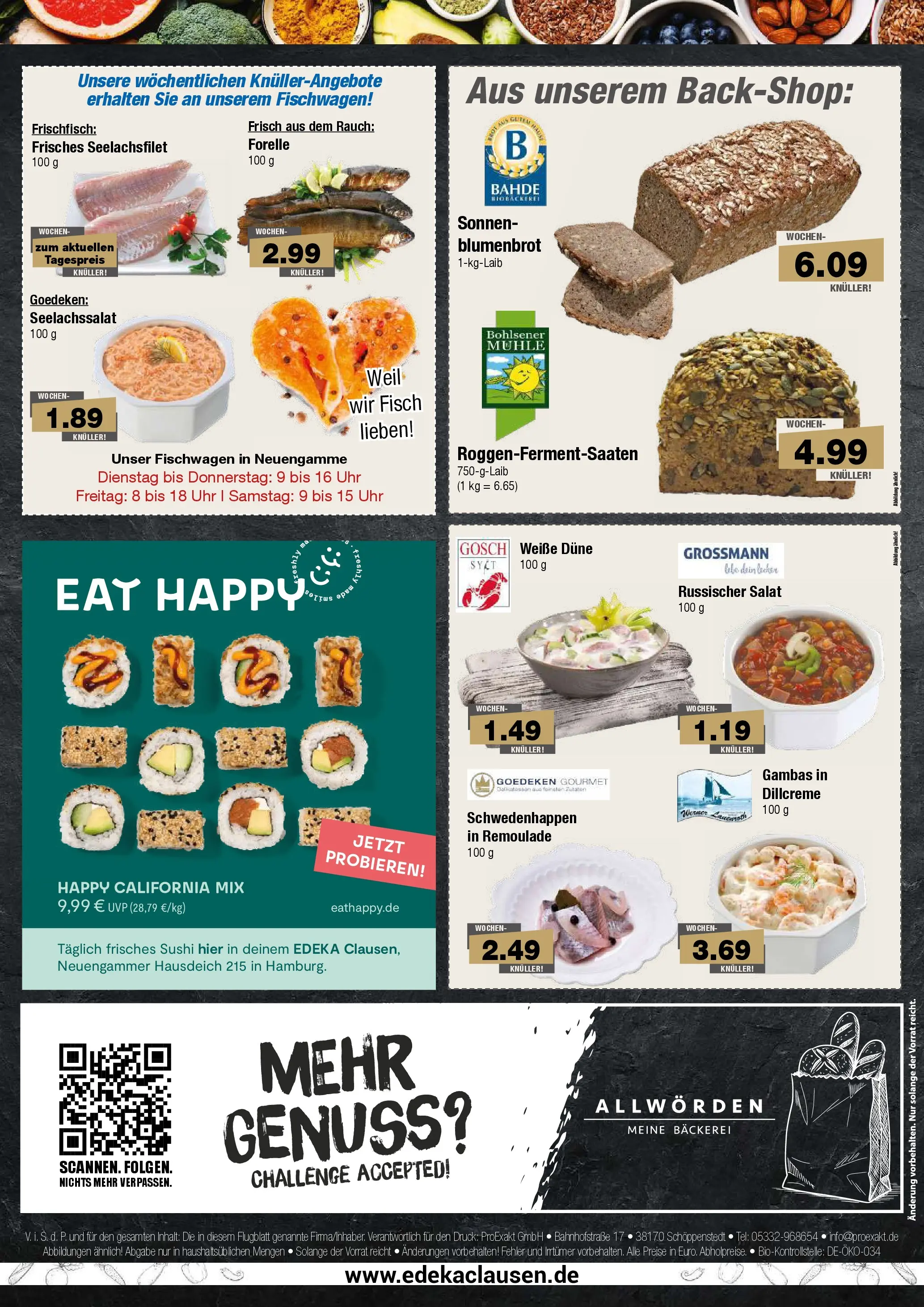 Edeka prospekt Hamburg (ab 26.05.2026) » Angebote Online | Seite: 8 | Produkte: Bäckerei, Fisch, Dill, Uhr