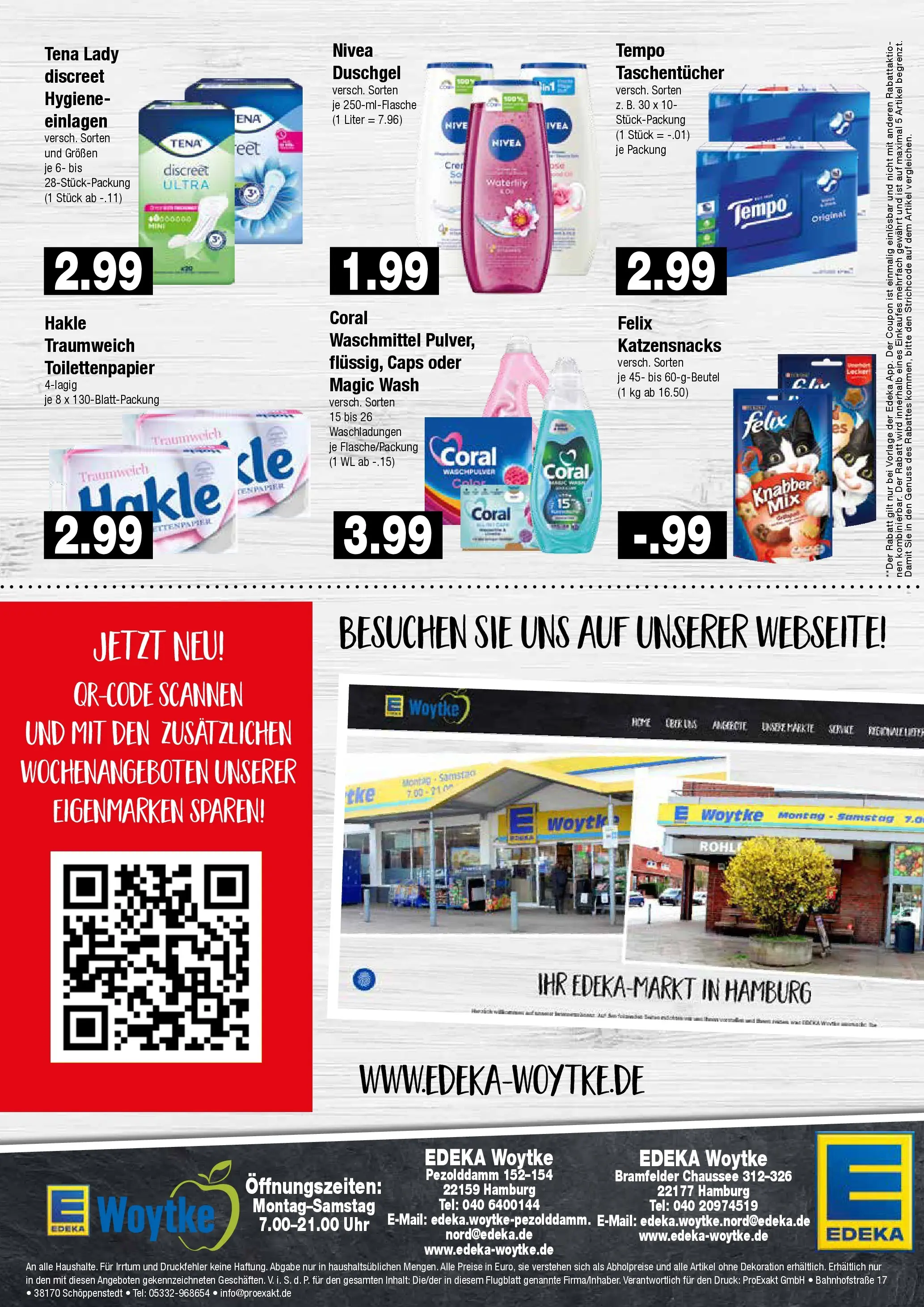 Edeka prospekt Hamburg (ab 26.05.2026) » Angebote Online | Seite: 8 | Produkte: Coral, Coral waschmittel, Waschmittel, Tempo