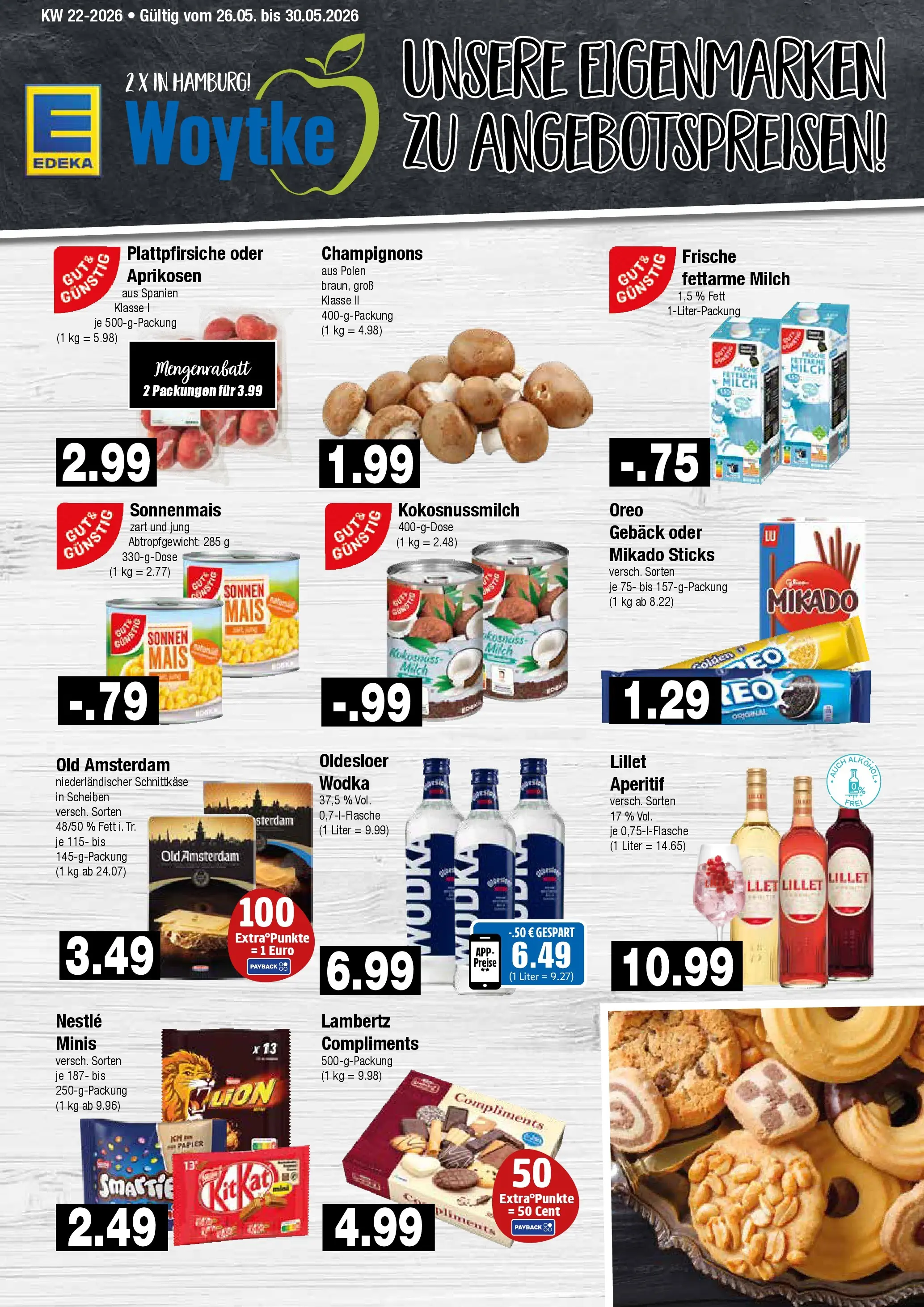 Edeka prospekt Hamburg (ab 26.05.2026) » Angebote Online | Seite: 9 | Produkte: Milch, Lillet, Champignons, Wodka