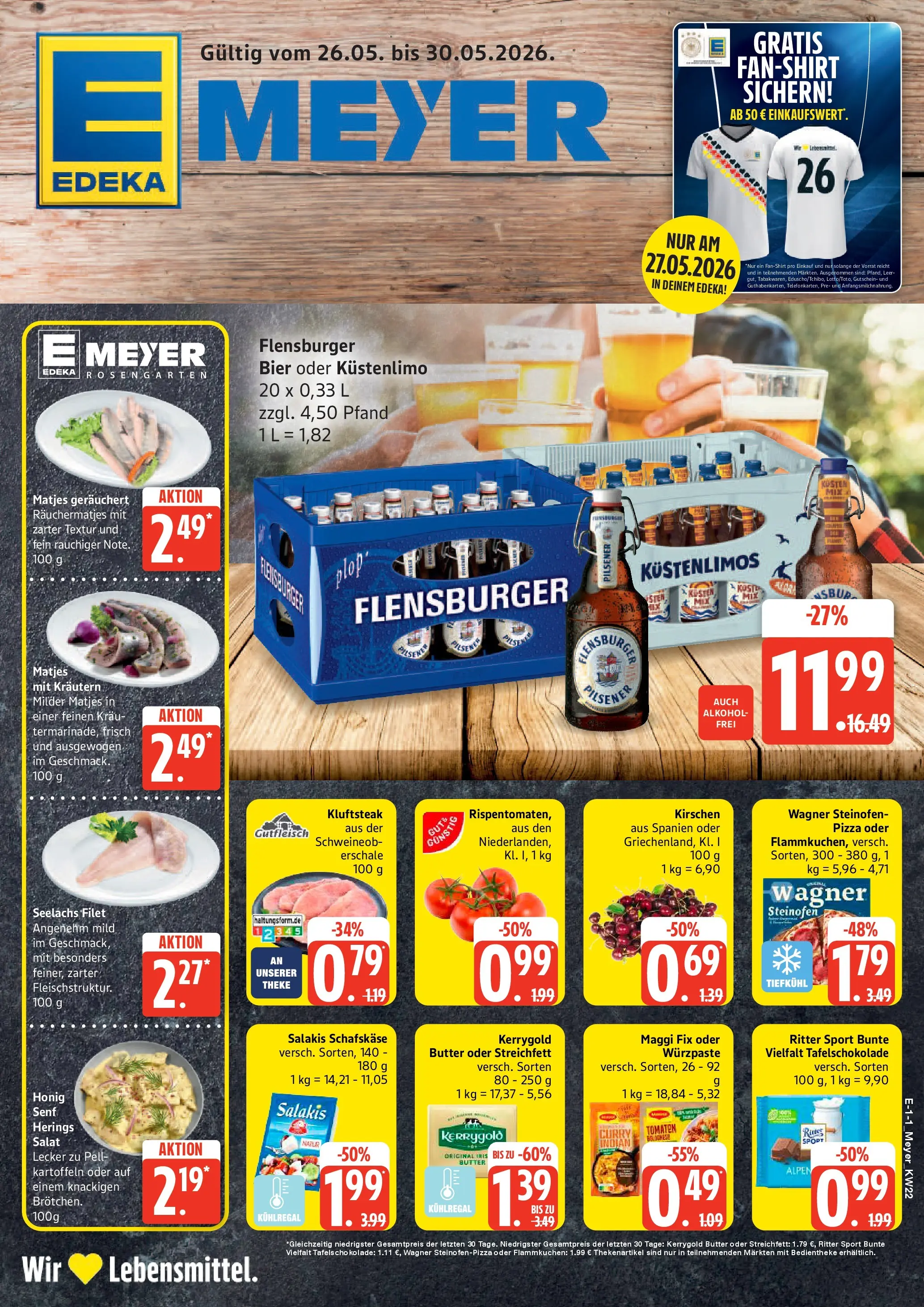 Edeka prospekt Seevetal (ab 26.05.2026) » Angebote Online | Seite: 1 | Produkte: Feta, Salakis, Pizza, Kerrygold butter