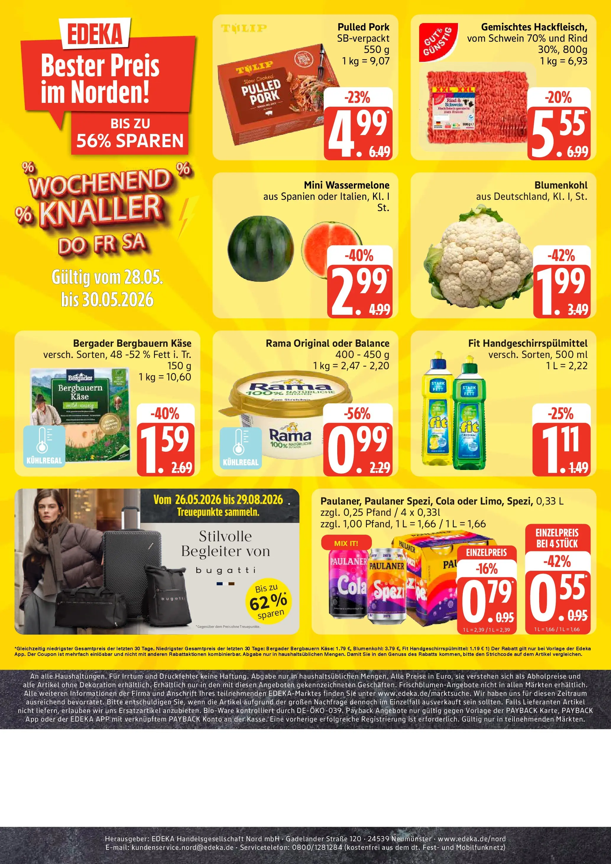 Edeka prospekt Sterup (ab 26.05.2026) » Angebote Online | Seite: 12 | Produkte: Margarine, Cola, Käse, Blumenkohl