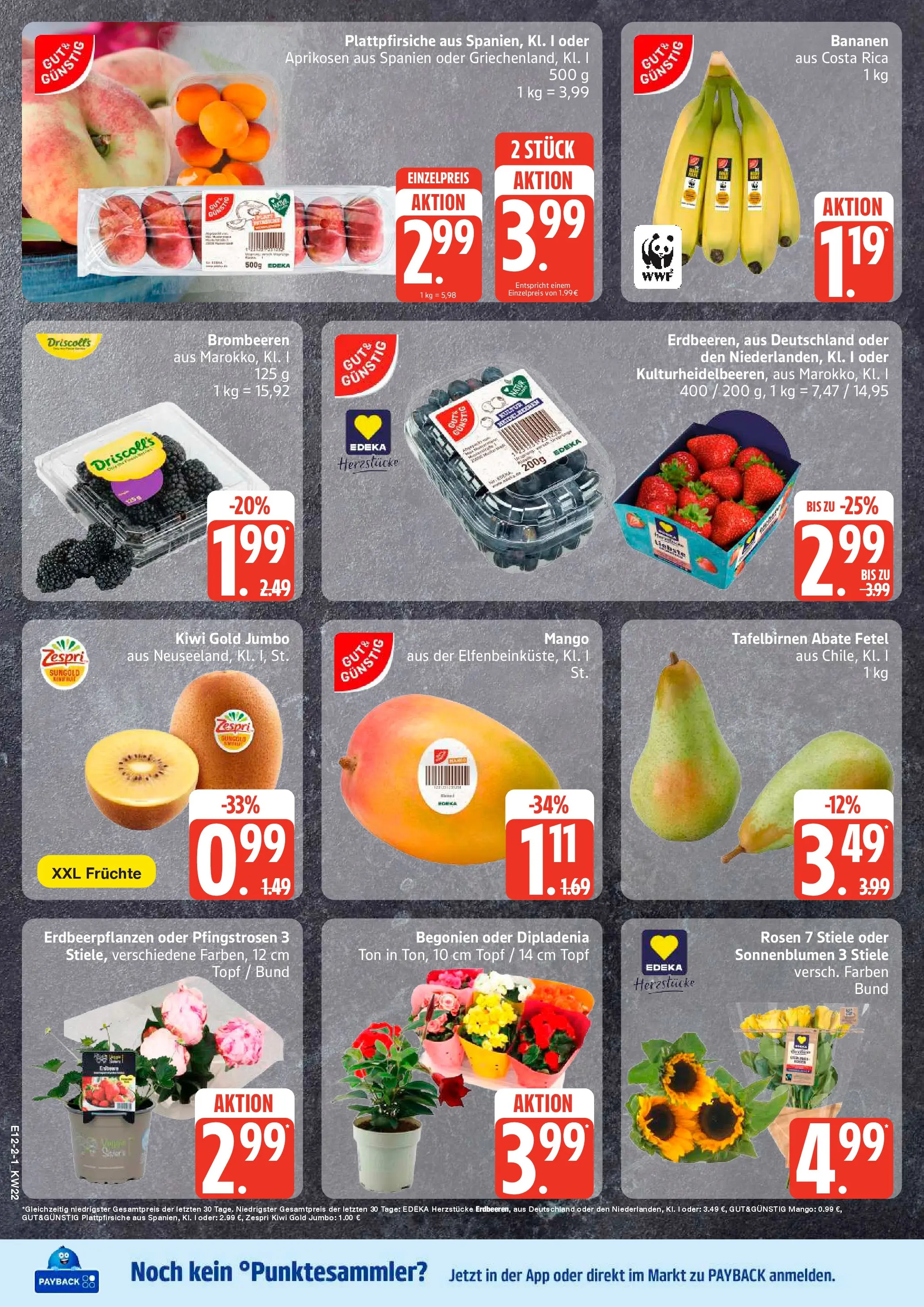 Edeka prospekt Sterup (ab 26.05.2026) » Angebote Online | Seite: 2 | Produkte: Bananen, Heidelbeeren, Mango, Kiwi