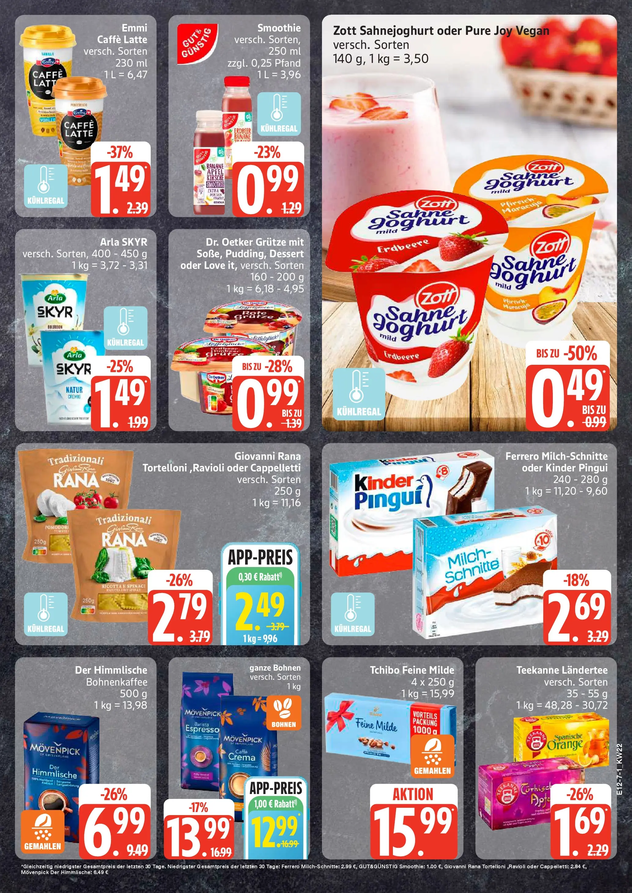 Edeka prospekt Sterup (ab 26.05.2026) » Angebote Online | Seite: 7 | Produkte: Milch, Joghurt, Pfirsich, Pasta