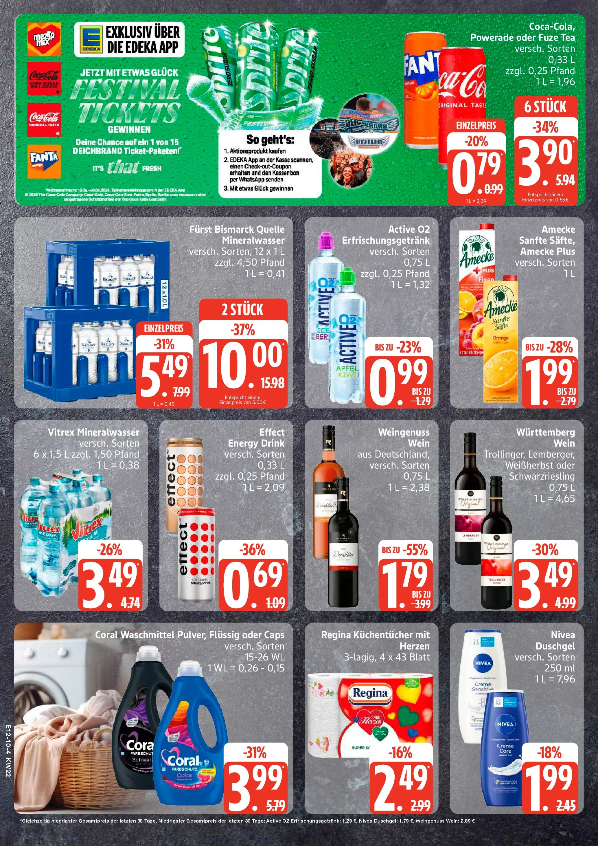 Edeka prospekt Rostock-Gehlsdorf (ab 26.05.2026) » Angebote Online | Seite: 10 | Produkte: Energy, Coral, Äpfel, Waschmittel