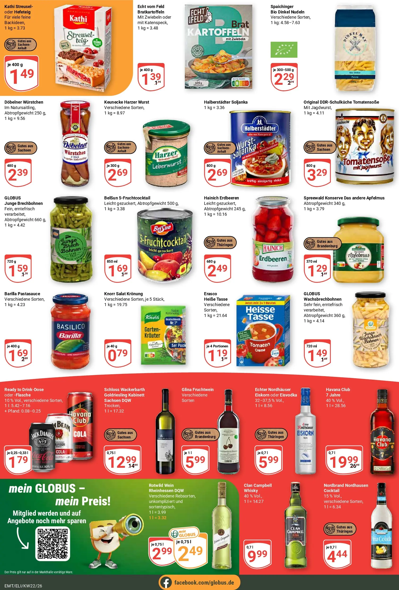 Globus Prospekt Mittelhausen (ab 26.05.2026) » Angebote online | Seite: 3 | Produkte: Cola, Tomaten, Wurst, Salat