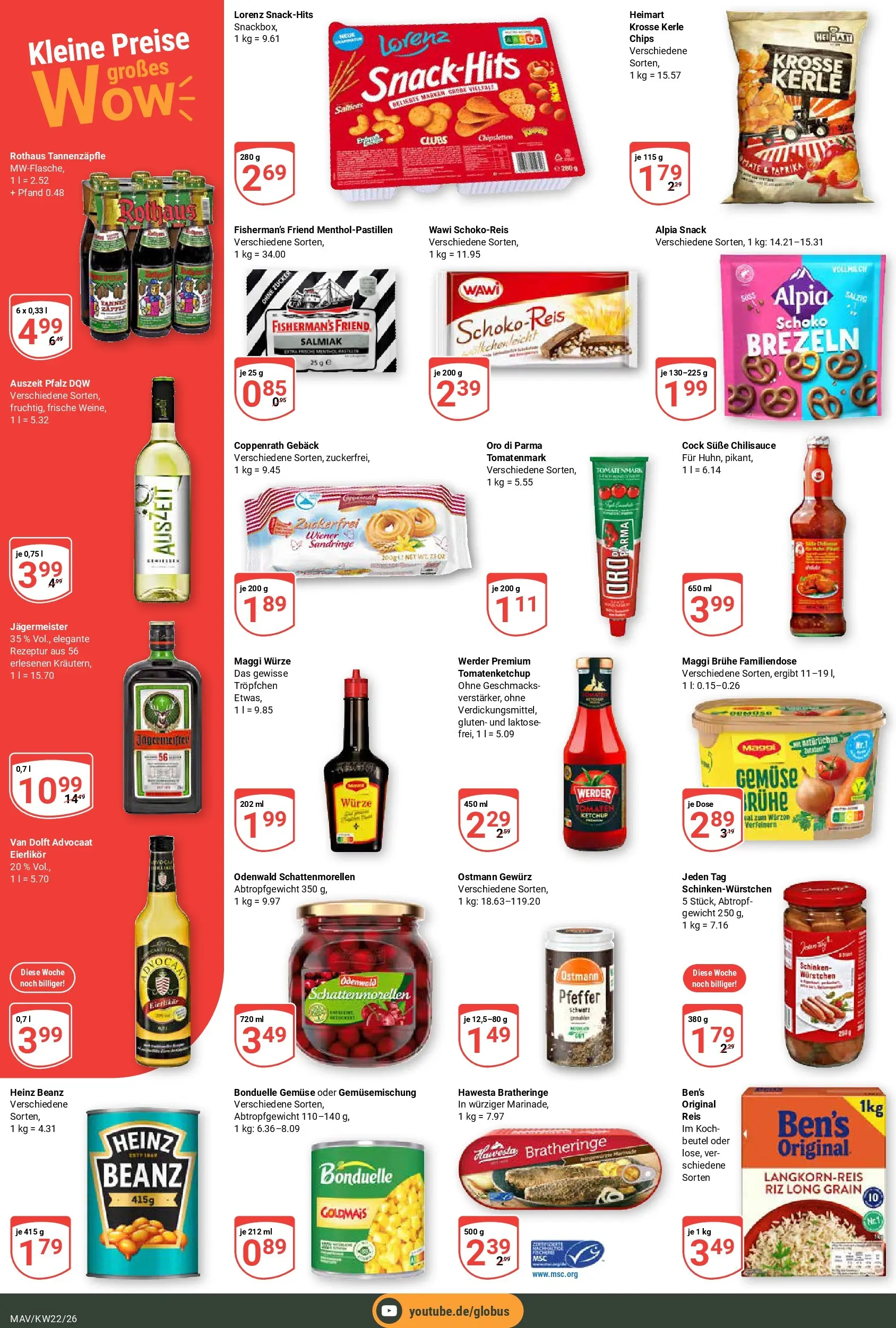 Globus Prospekt Mannheim (ab 26.05.2026) » Angebote online | Seite: 4 | Produkte: Maggi, Oro di parma, Pfeffer, Reis