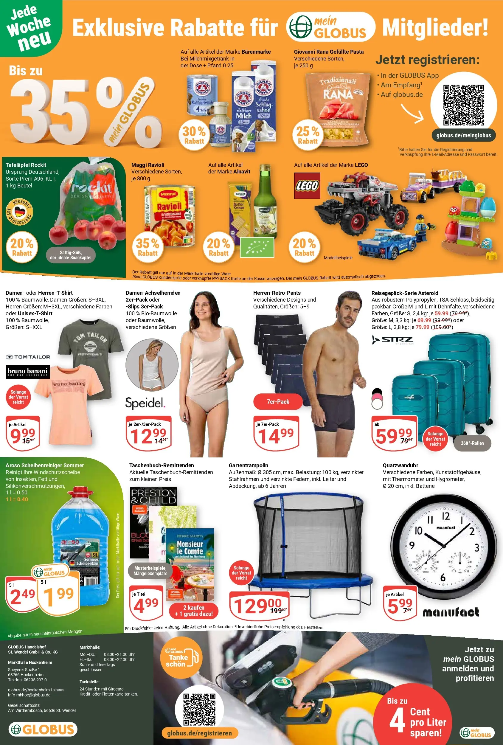 Globus Prospekt Hockenheim (ab 26.05.2026) » Angebote online | Seite: 25 | Produkte: Kaffee, Batterie, Pasta, Sahne