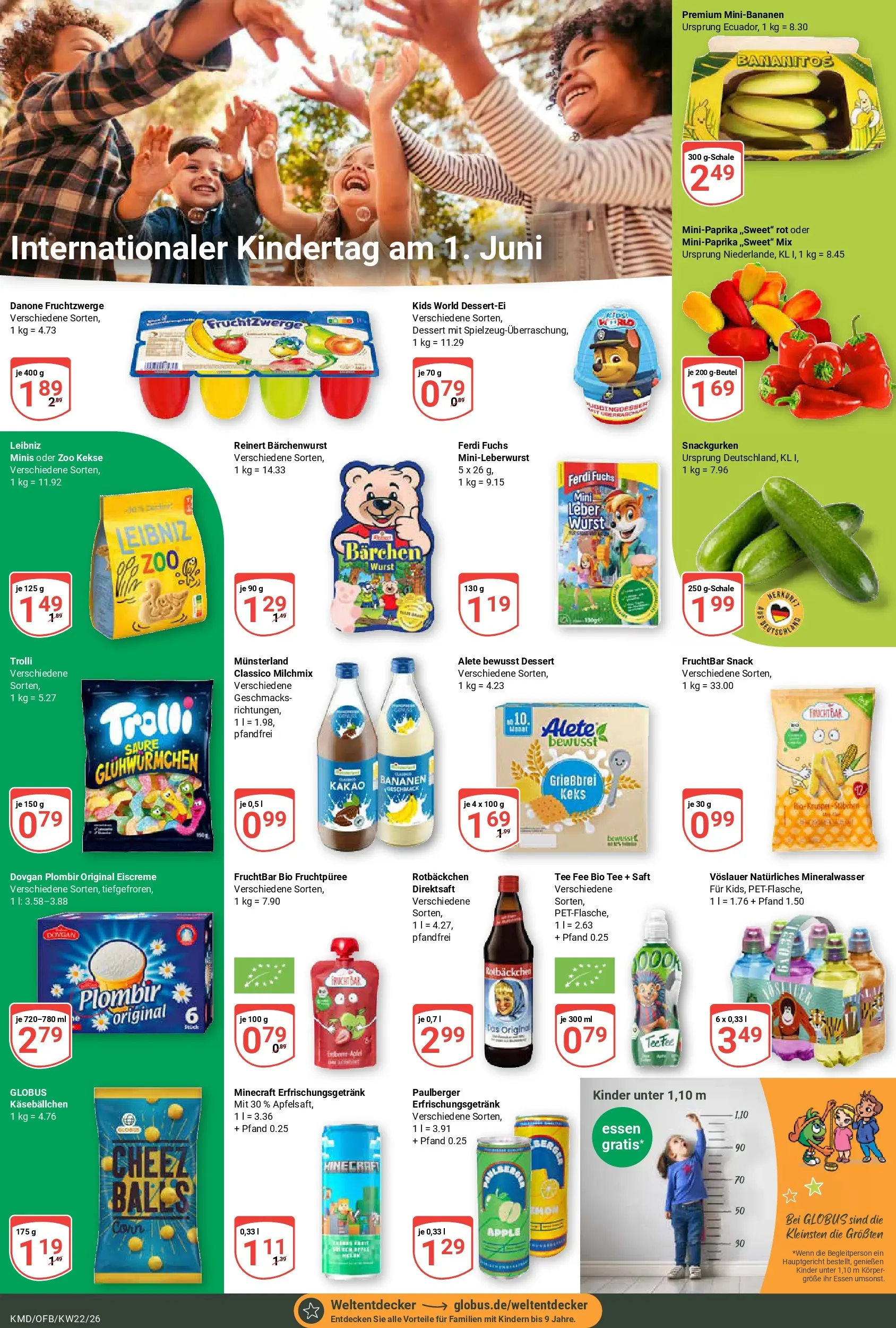 Globus Prospekt Köln (ab 26.05.2026) » Angebote online | Seite: 13 | Produkte: Fruchtzwerge, Mineralwasser, Apple, Kekse