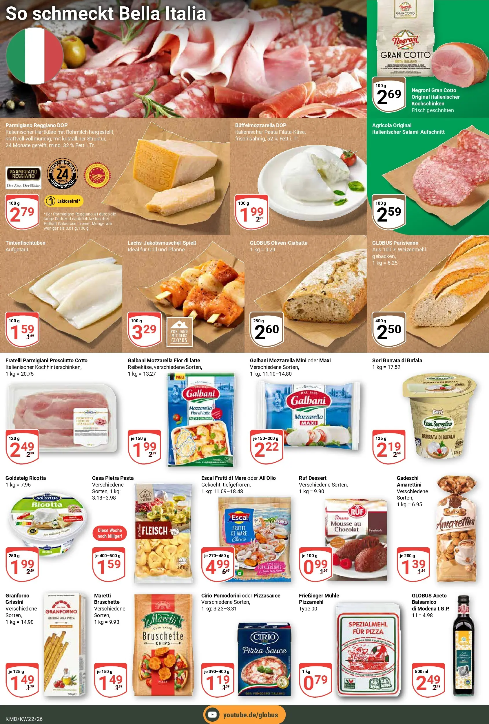 Globus Prospekt Köln (ab 26.05.2026) » Angebote online | Seite: 20 | Produkte: Mühle, Balsamico, Mozzarella, Burrata